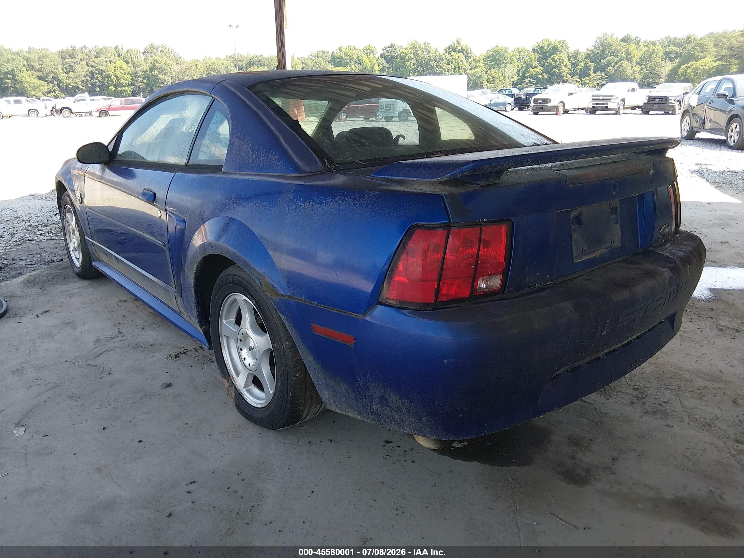 2004 Ford Mustang   Blue vin: 1FAFP40634F227354