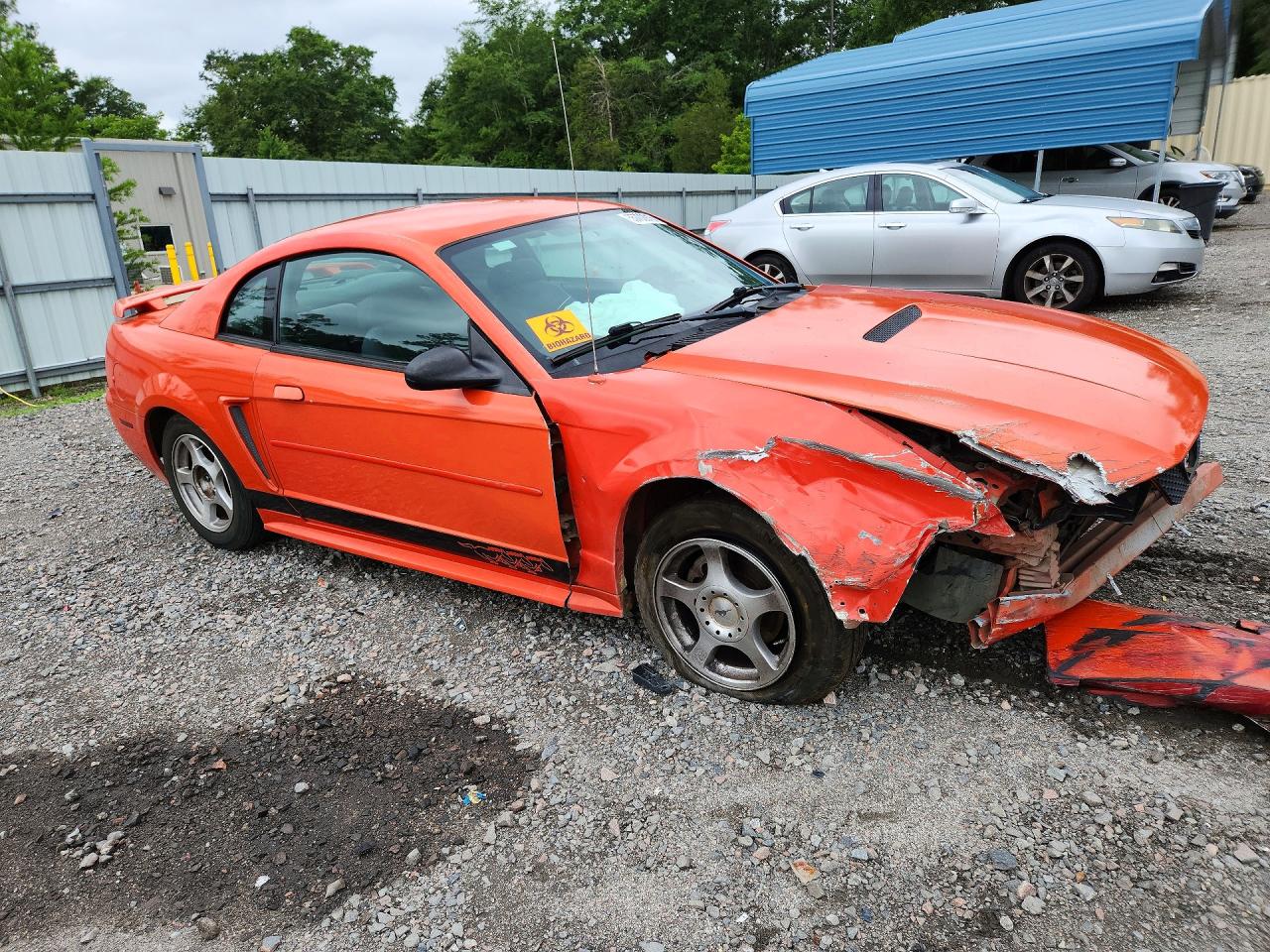 2004 Ford Mustang Orange vin: 1FAFP40654F173314