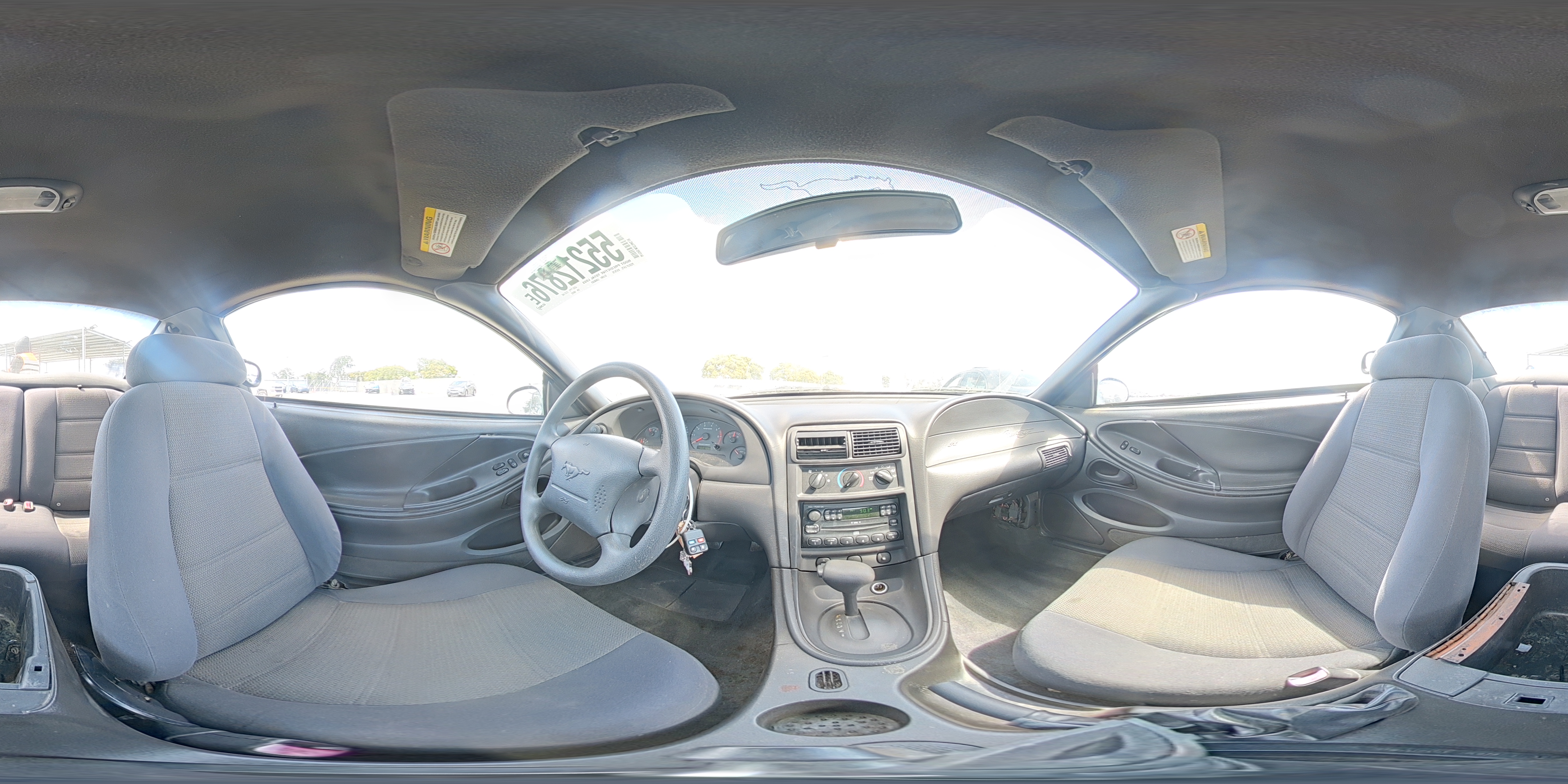 2004 Ford Mustang Gray vin: 1FAFP40684F140663