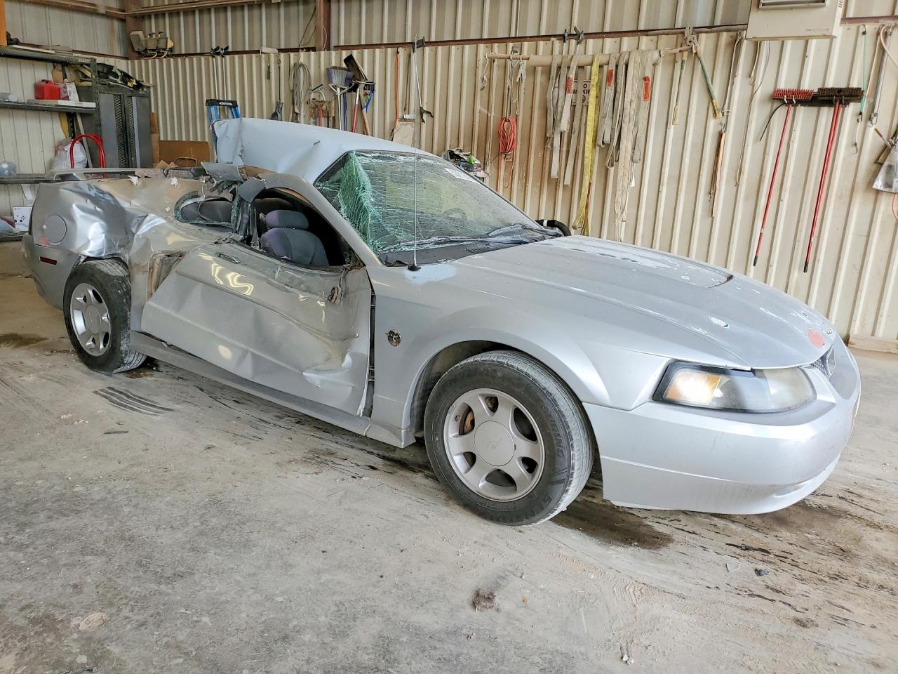 2004 Ford Mustang Silver vin: 1FAFP40694F179116