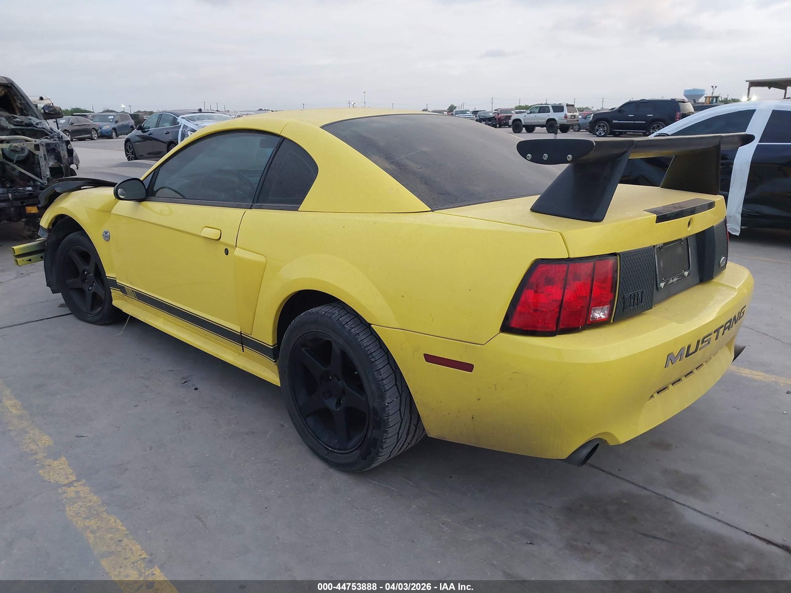 2003 Ford Mustang Mach 1 Yellow vin: 1FAFP42R03F424424