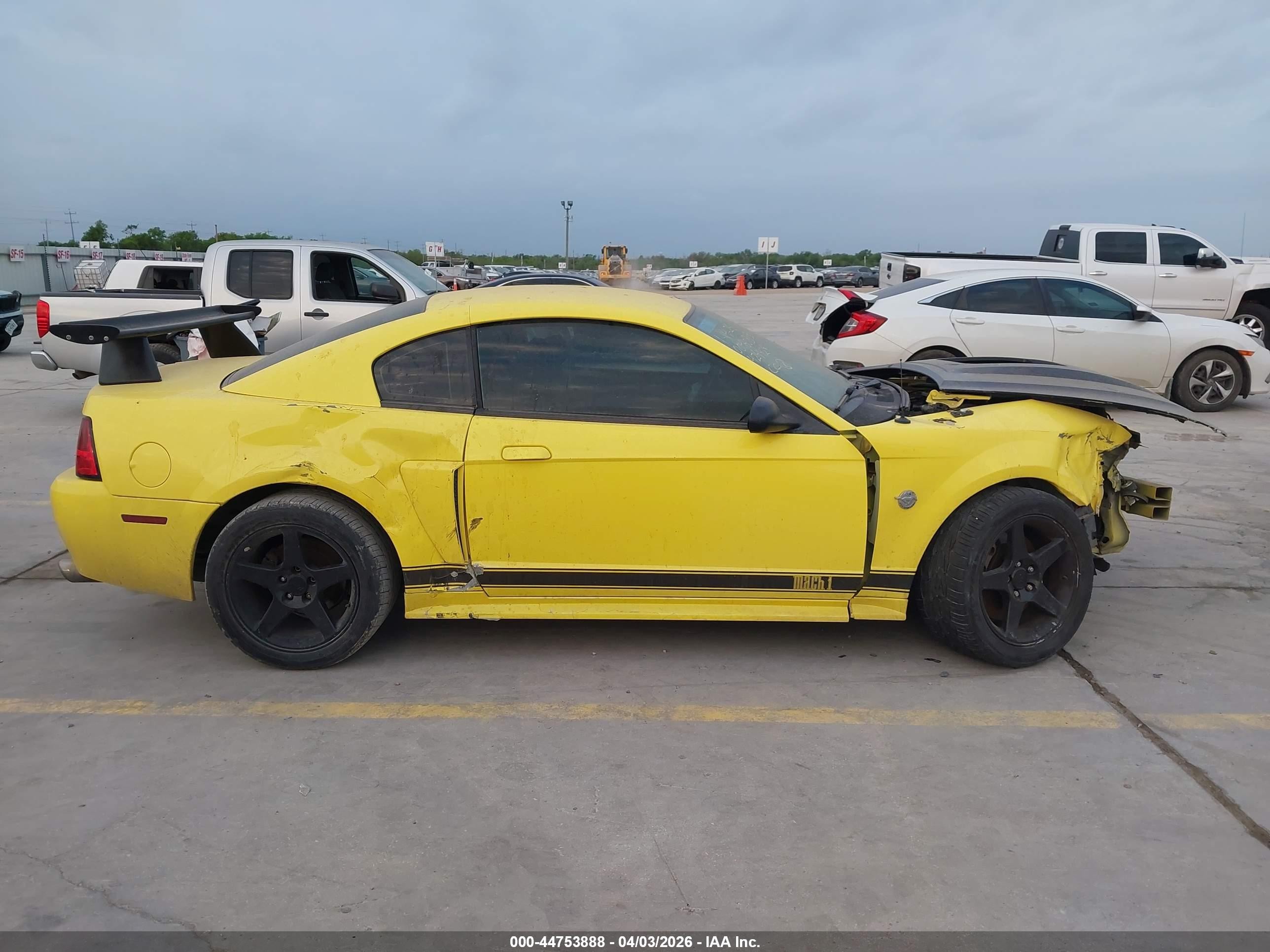2003 Ford Mustang Mach 1 Yellow vin: 1FAFP42R03F424424