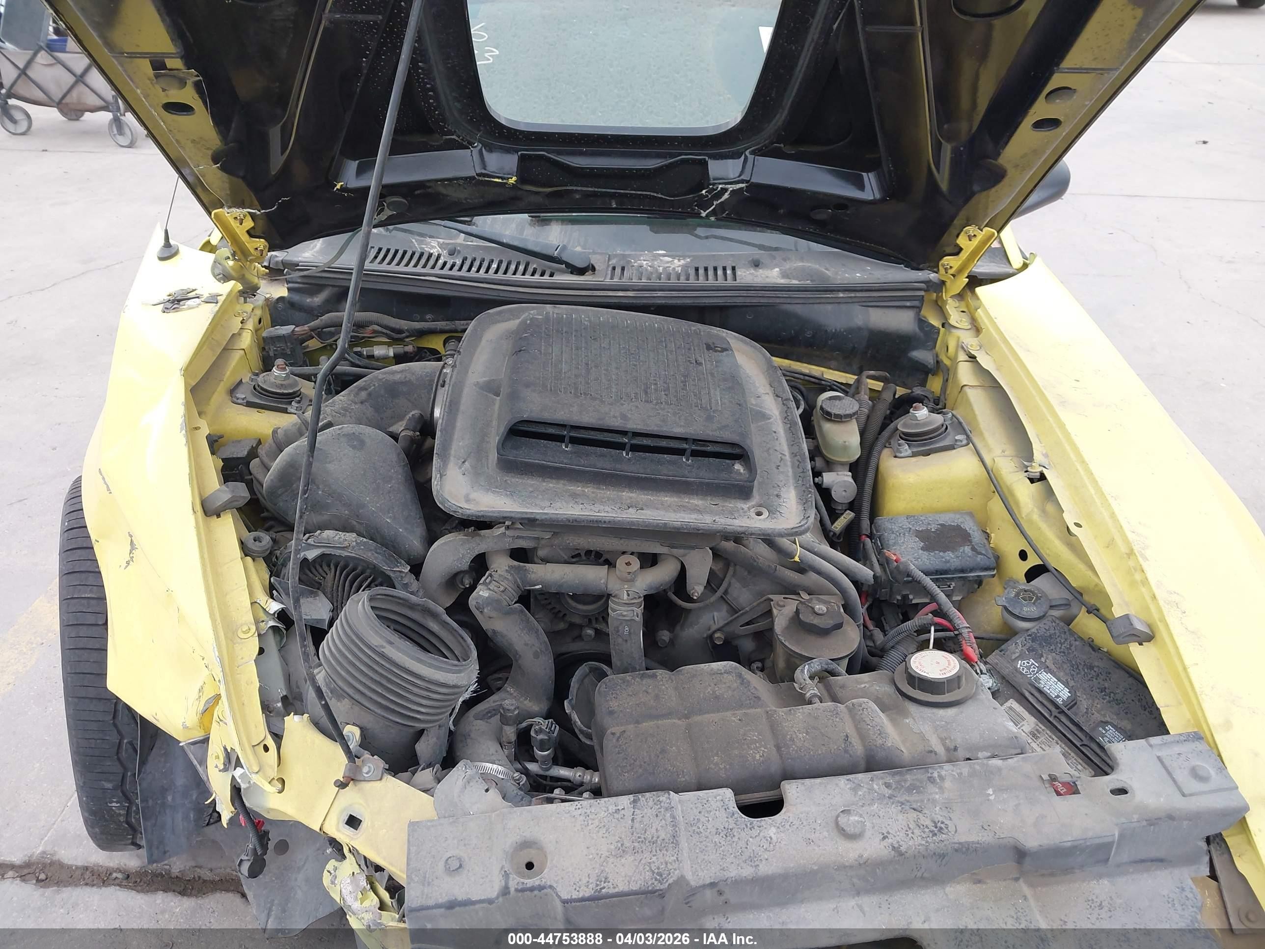 2003 Ford Mustang Mach 1 Yellow vin: 1FAFP42R03F424424