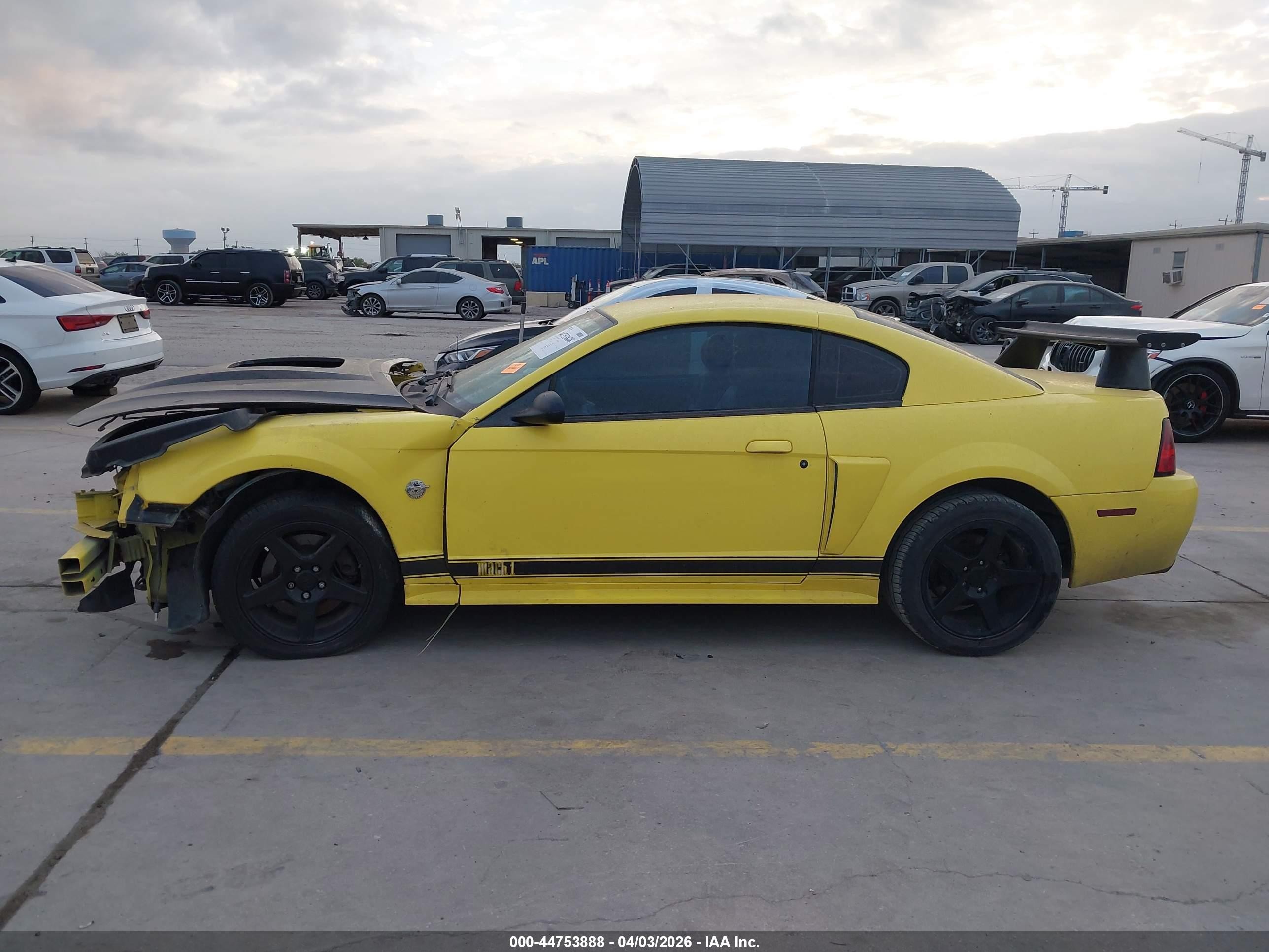 2003 Ford Mustang Mach 1 Yellow vin: 1FAFP42R03F424424