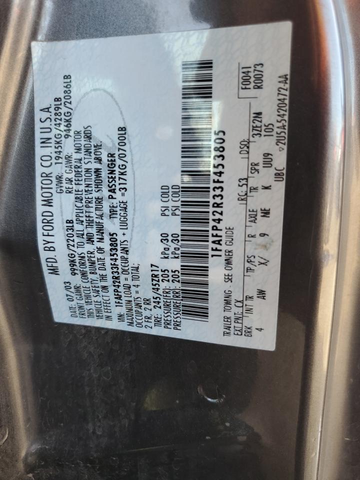 2003 Ford Mustang Mach I Gray vin: 1FAFP42R33F453805