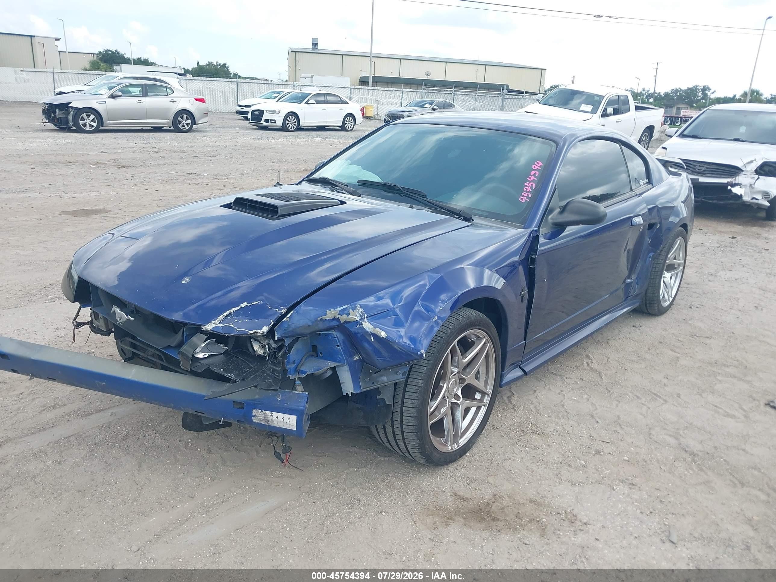 2003 Ford Mustang Mach 1 Blue vin: 1FAFP42R53F429702