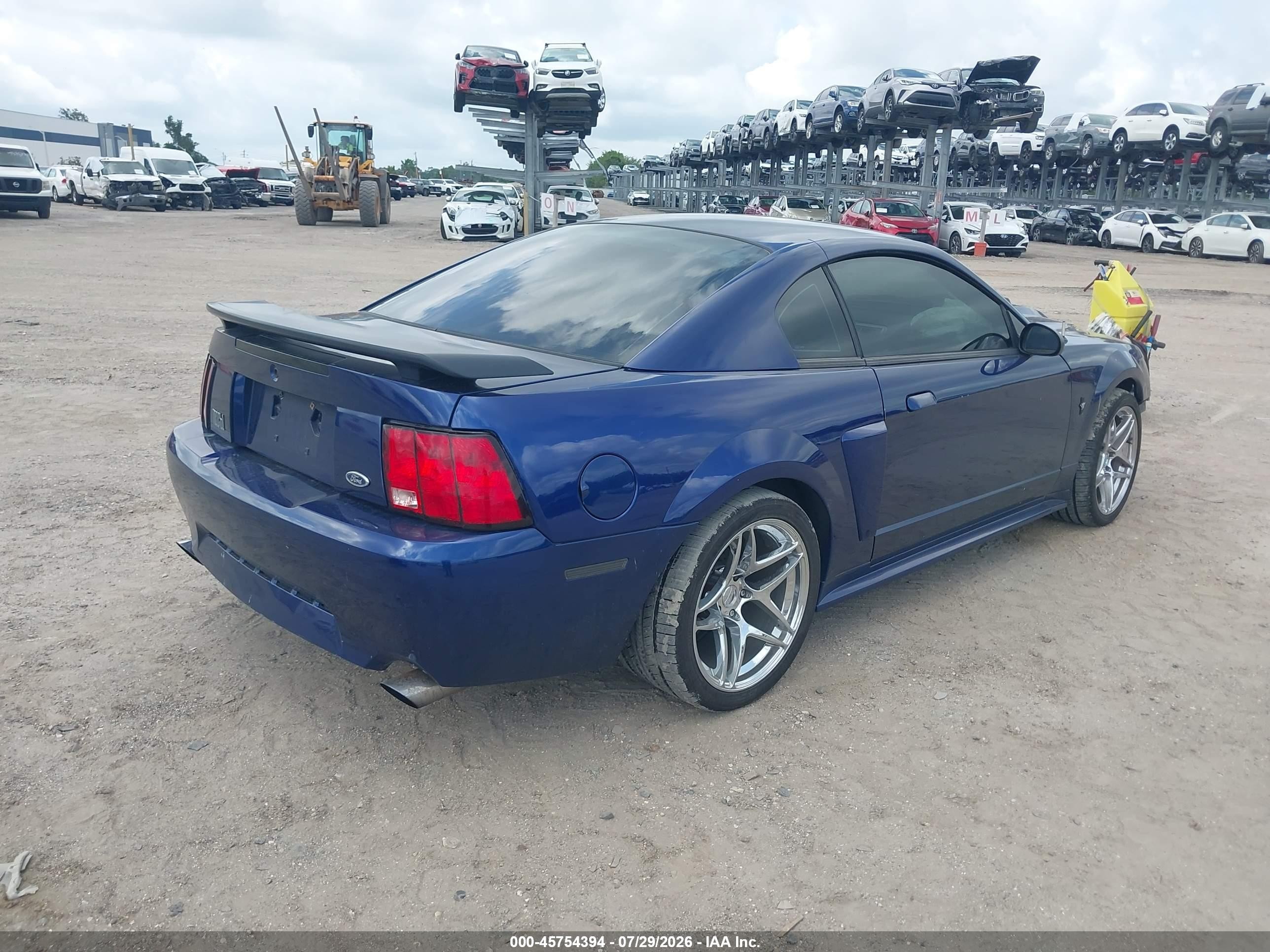 2003 Ford Mustang Mach 1 Blue vin: 1FAFP42R53F429702