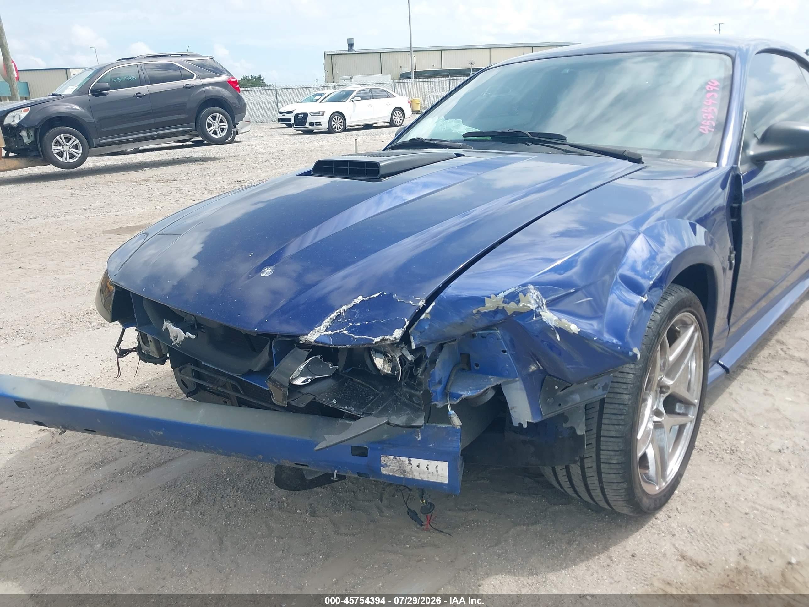 2003 Ford Mustang Mach 1 Blue vin: 1FAFP42R53F429702