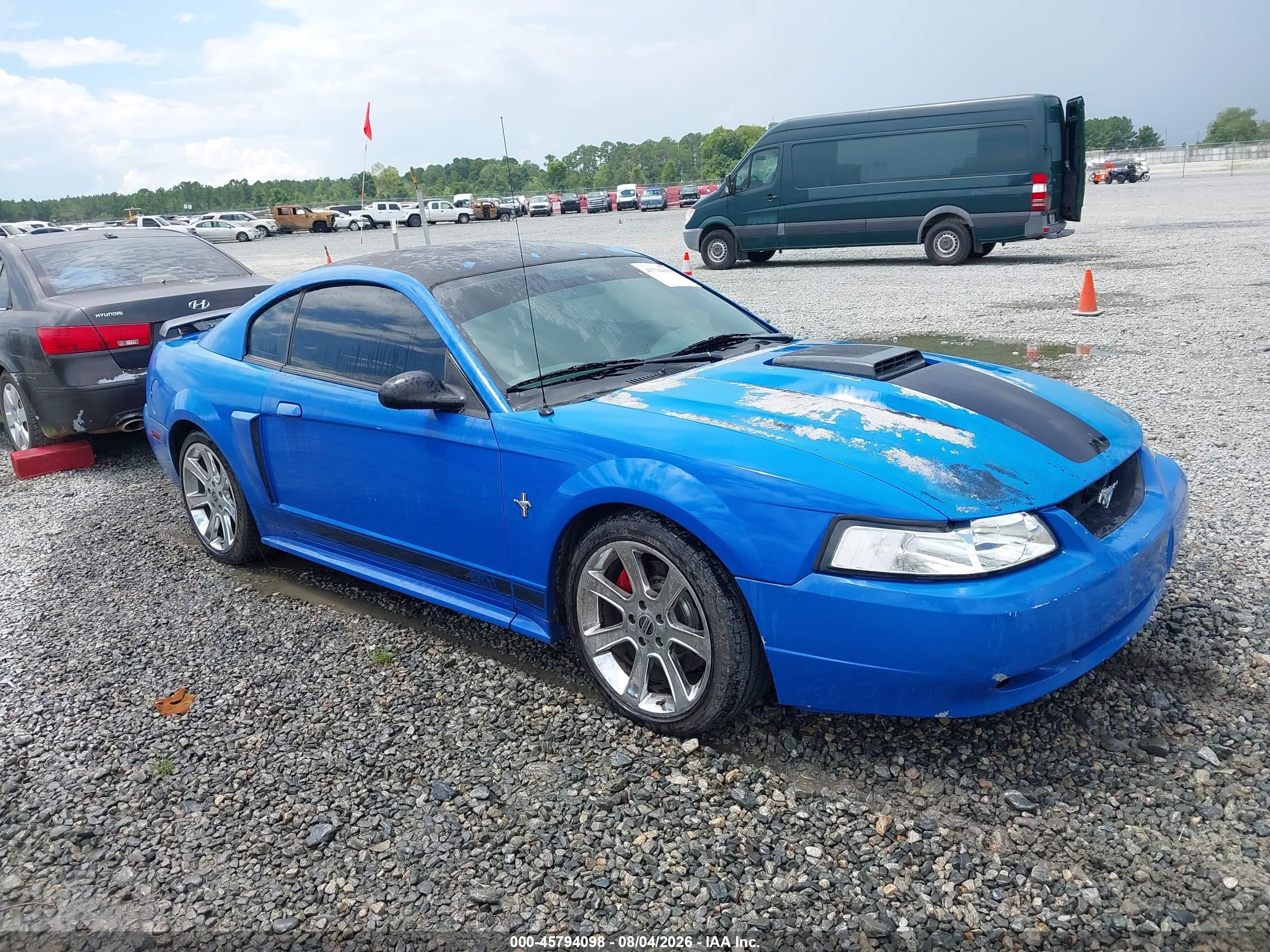 2003 Ford Mustang Mach 1 Blue vin: 1FAFP42R63F429899
