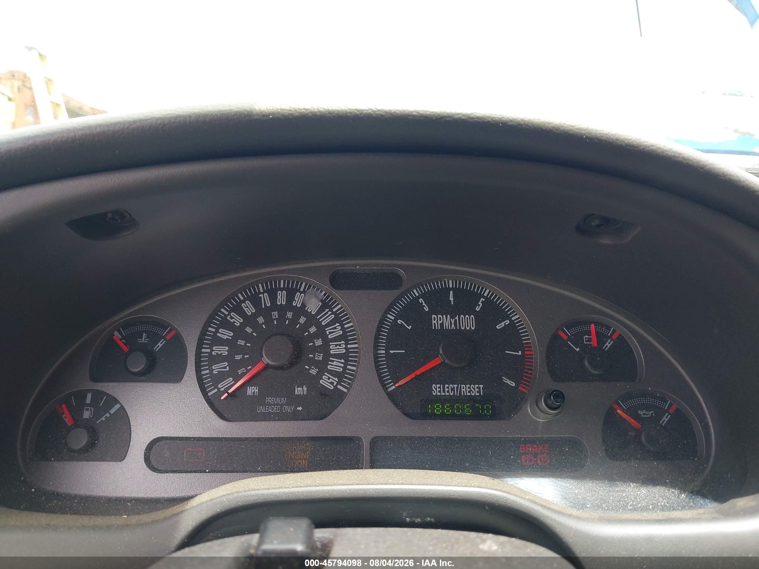 2003 Ford Mustang Mach 1 Синий vin: 1FAFP42R63F429899