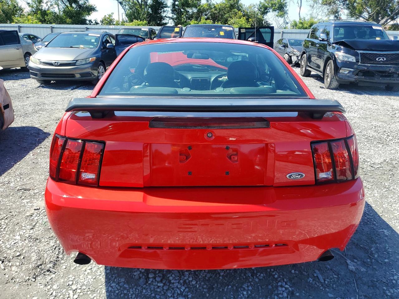 2003 Ford Mustang Mach I Red vin: 1FAFP42R73F425926