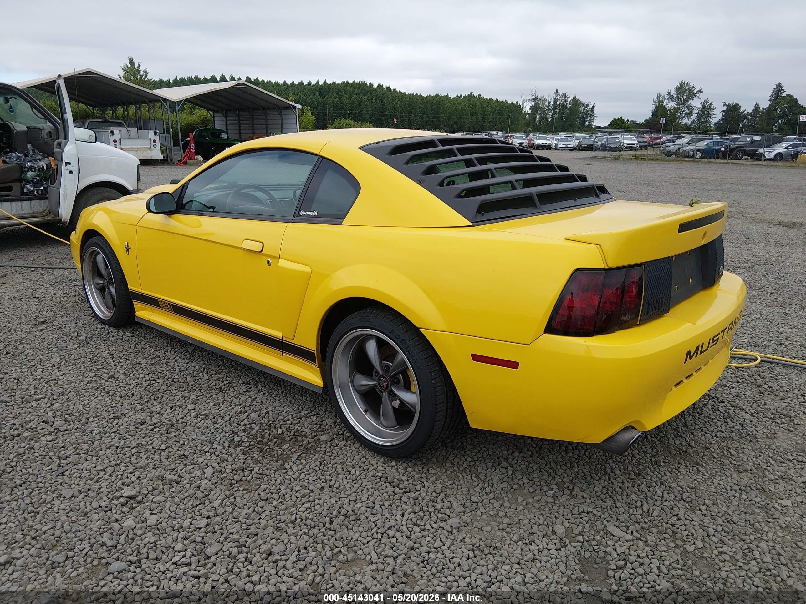 2004 Ford Mustang Mach 1 Yellow vin: 1FAFP42R74F140404