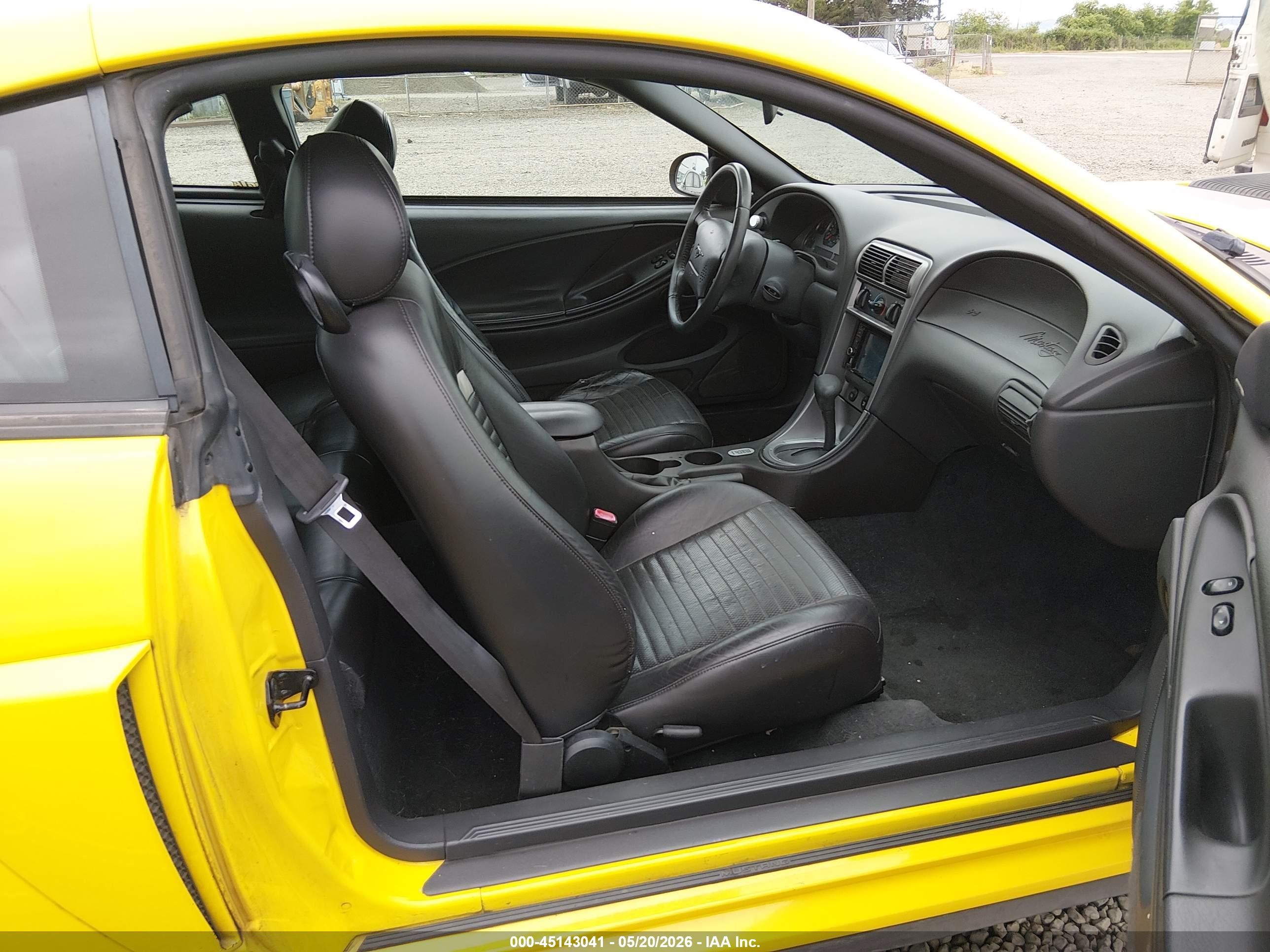 2004 Ford Mustang Mach 1 Yellow vin: 1FAFP42R74F140404
