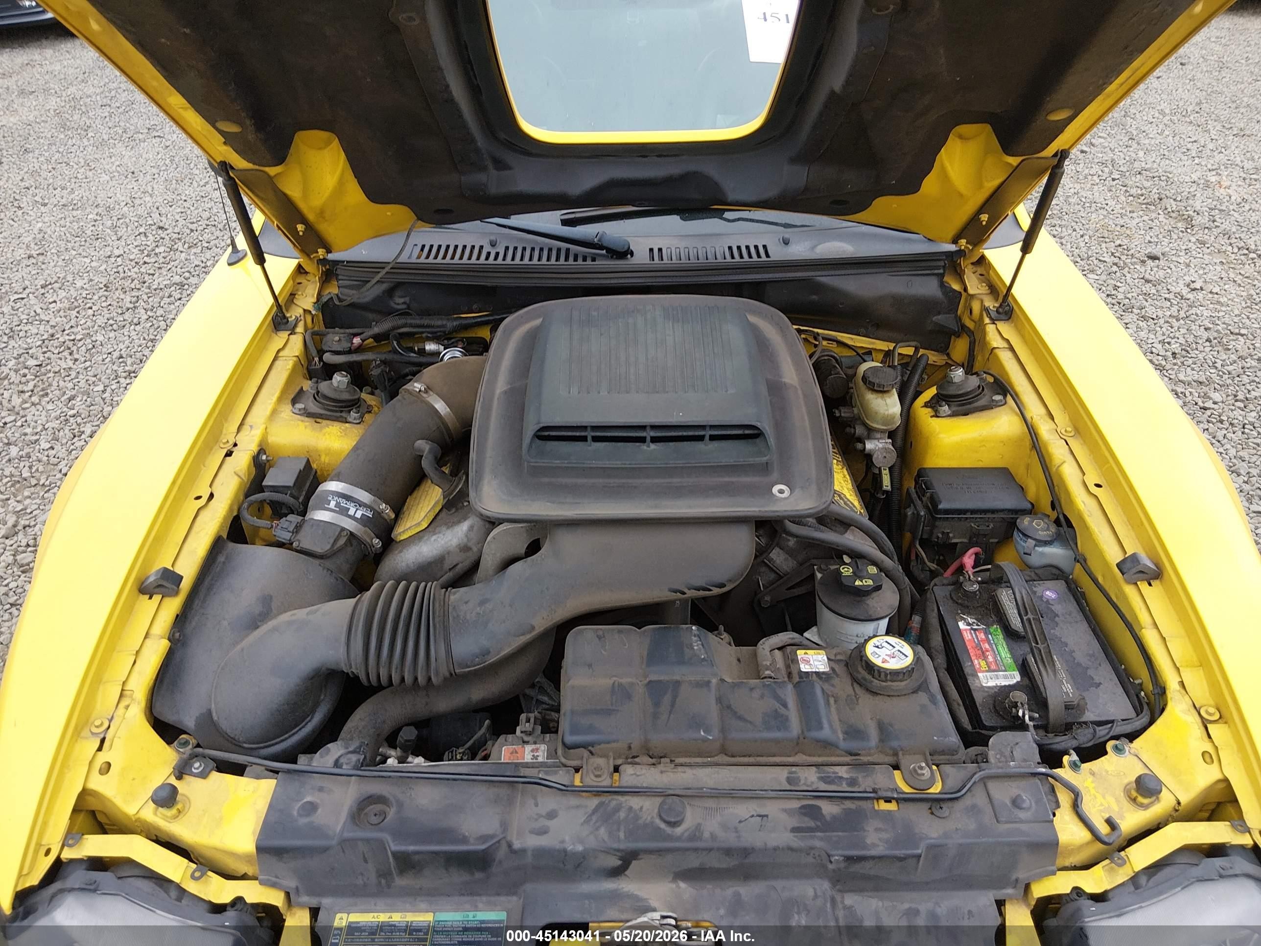 2004 Ford Mustang Mach 1 Yellow vin: 1FAFP42R74F140404