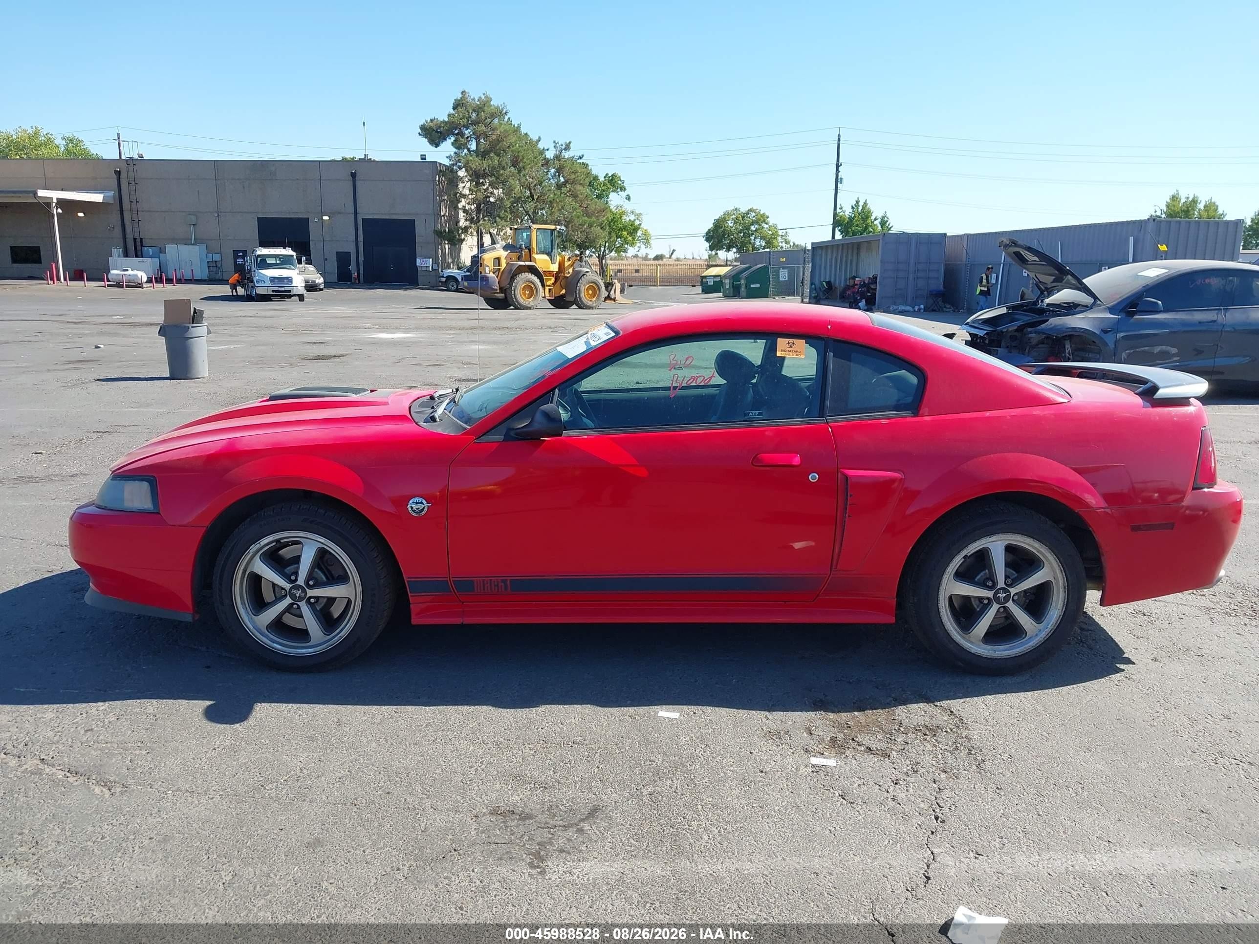 2004 Ford Mustang Mach 1 Red vin: 1FAFP42R94F139092