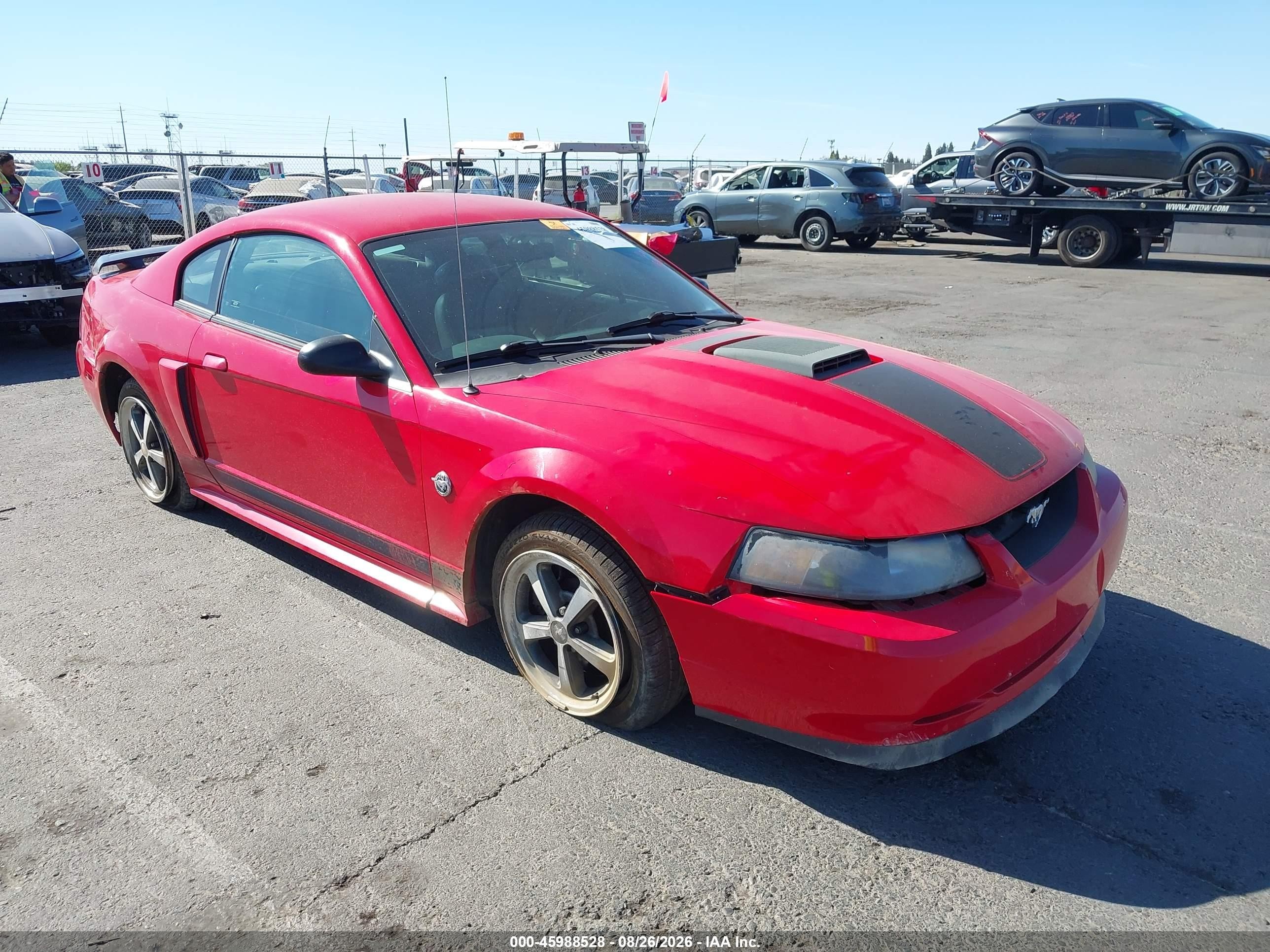 2004 Ford Mustang Mach 1 Red vin: 1FAFP42R94F139092