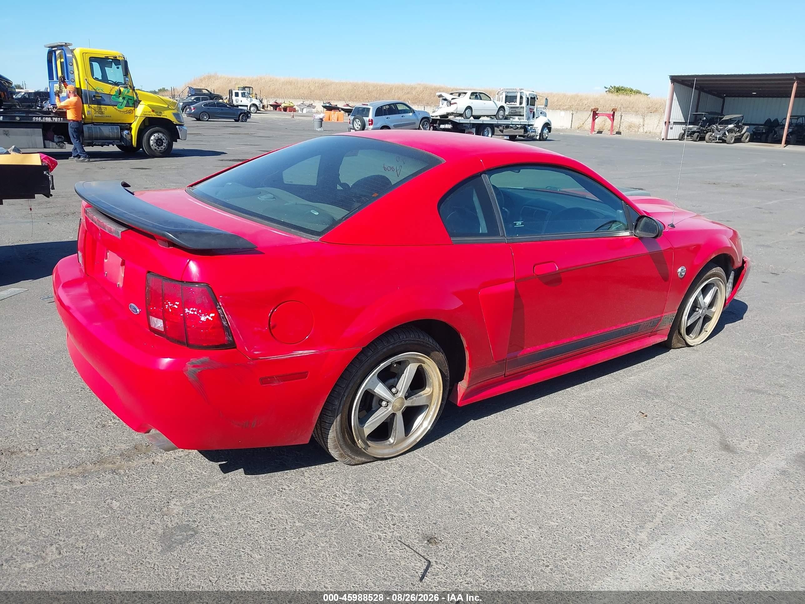 2004 Ford Mustang Mach 1 Red vin: 1FAFP42R94F139092