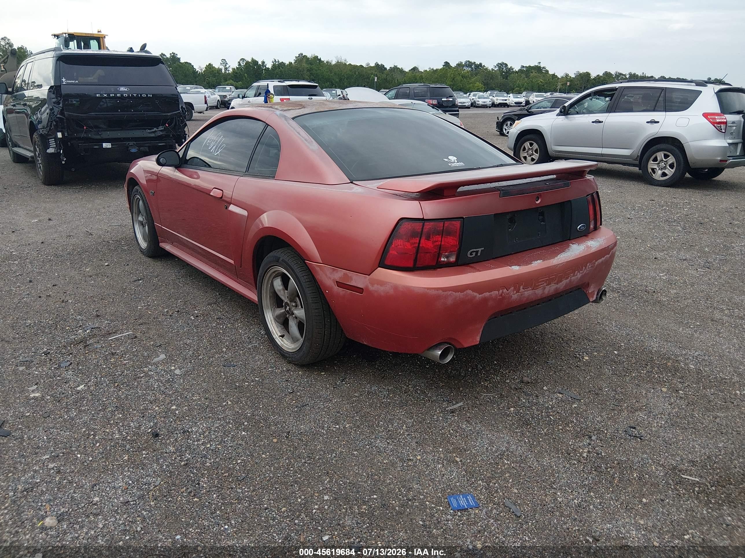 2002 Ford Mustang Gt Deluxe/gt Premium Красный vin: 1FAFP42X02F103416