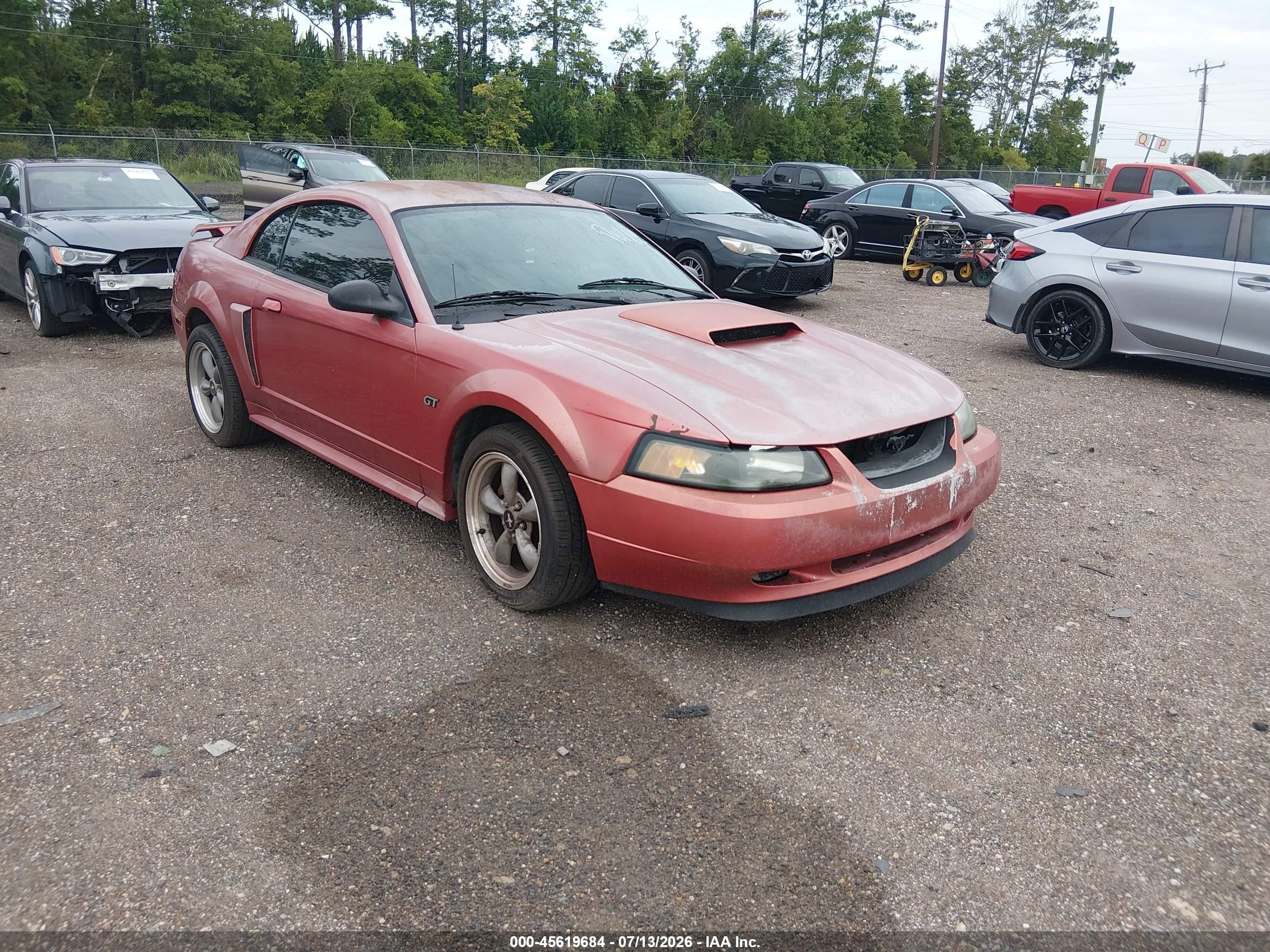 2002 Ford Mustang Gt Deluxe/gt Premium Красный vin: 1FAFP42X02F103416