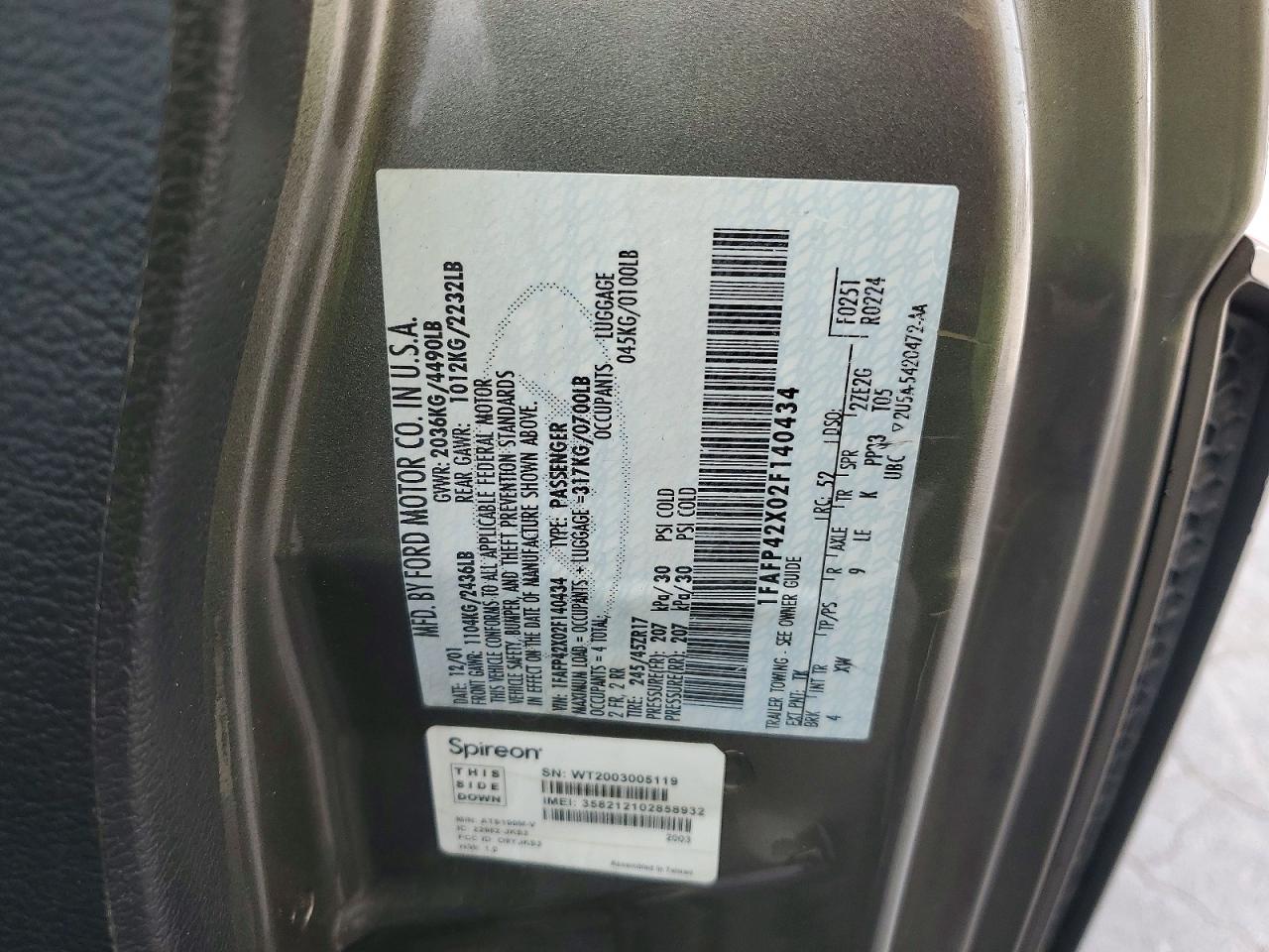 2002 Ford Mustang Gt Brown vin: 1FAFP42X02F140434