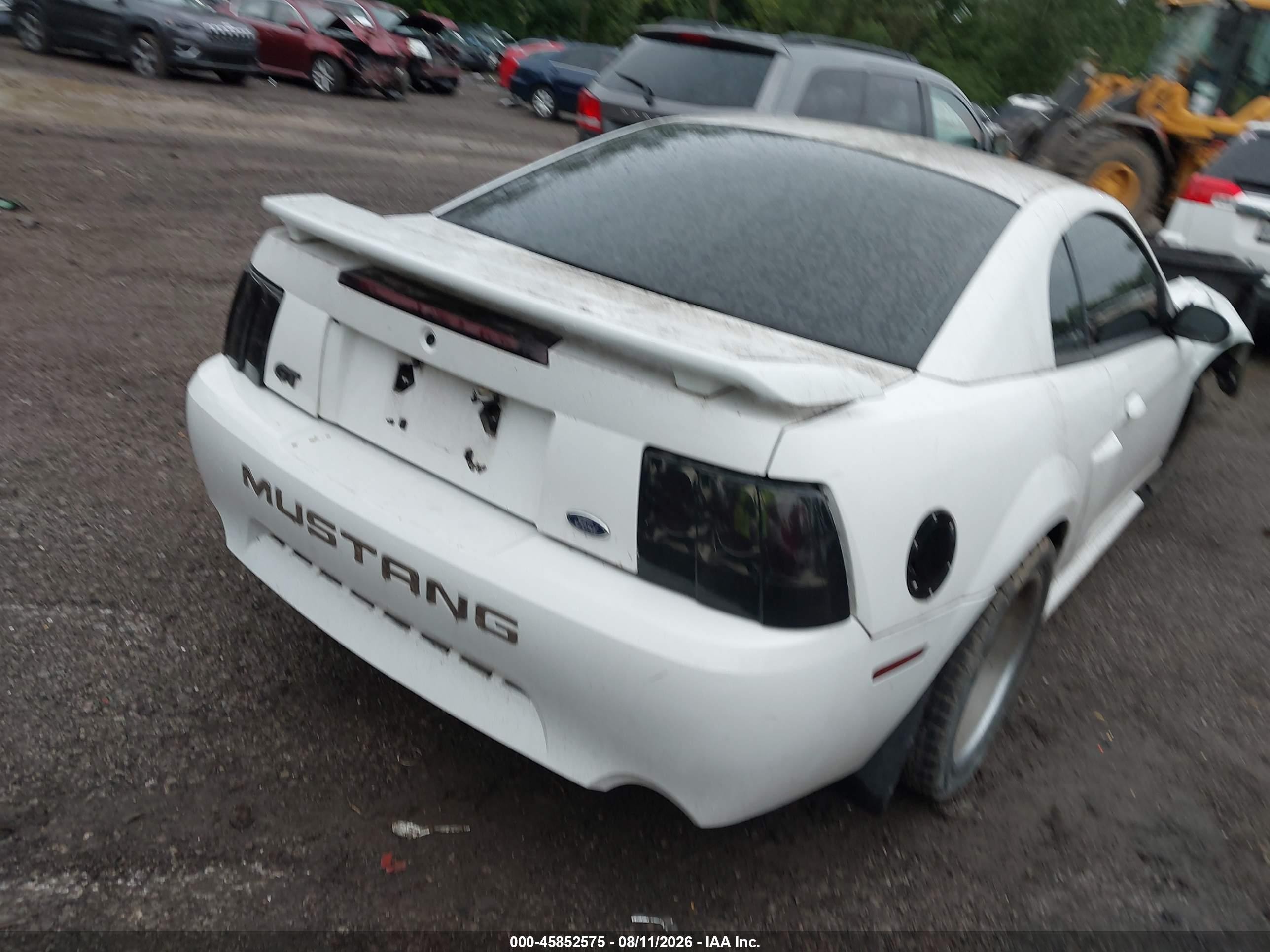 2004 Ford Mustang Gt White vin: 1FAFP42X04F224806
