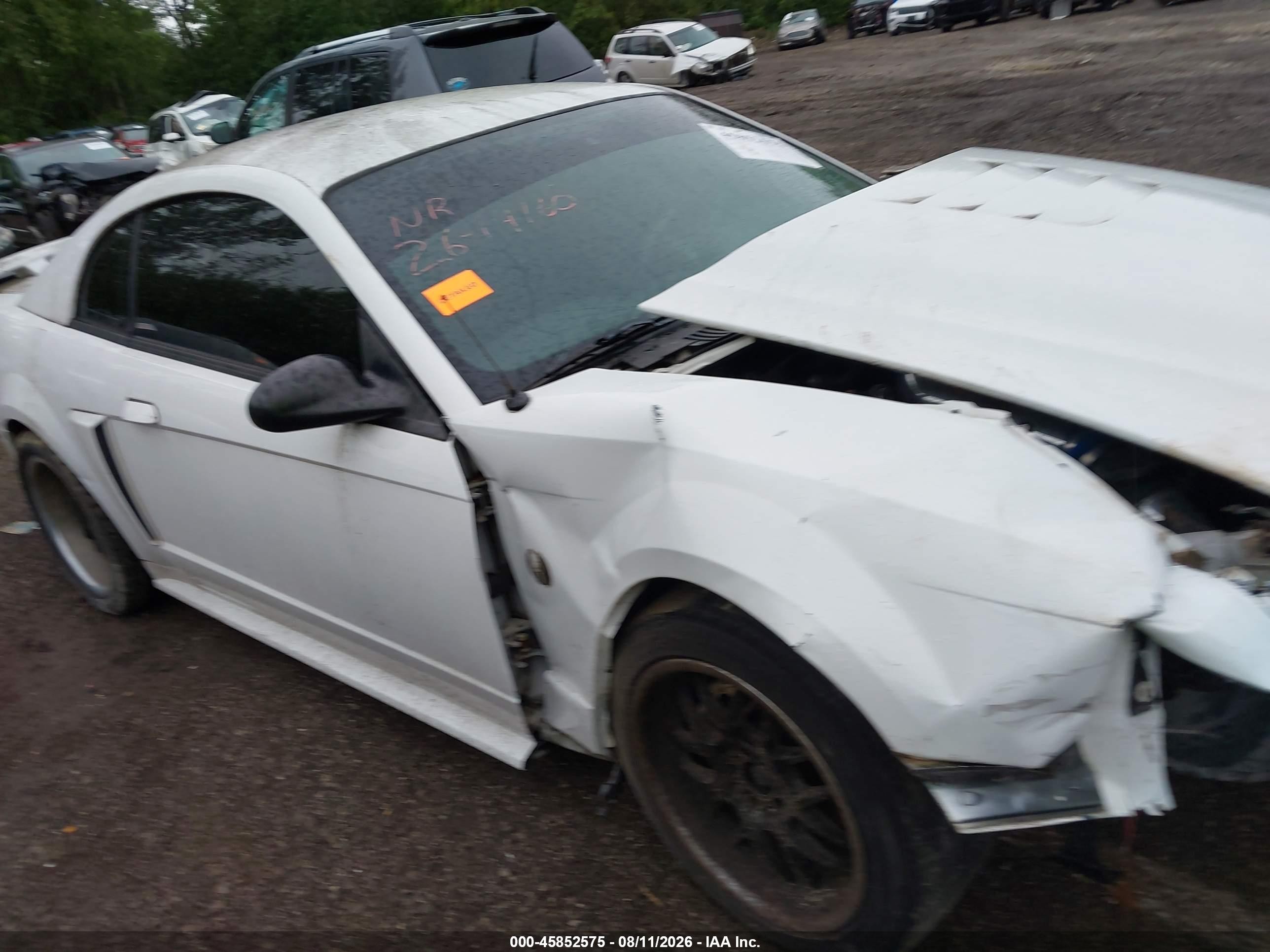 2004 Ford Mustang Gt White vin: 1FAFP42X04F224806