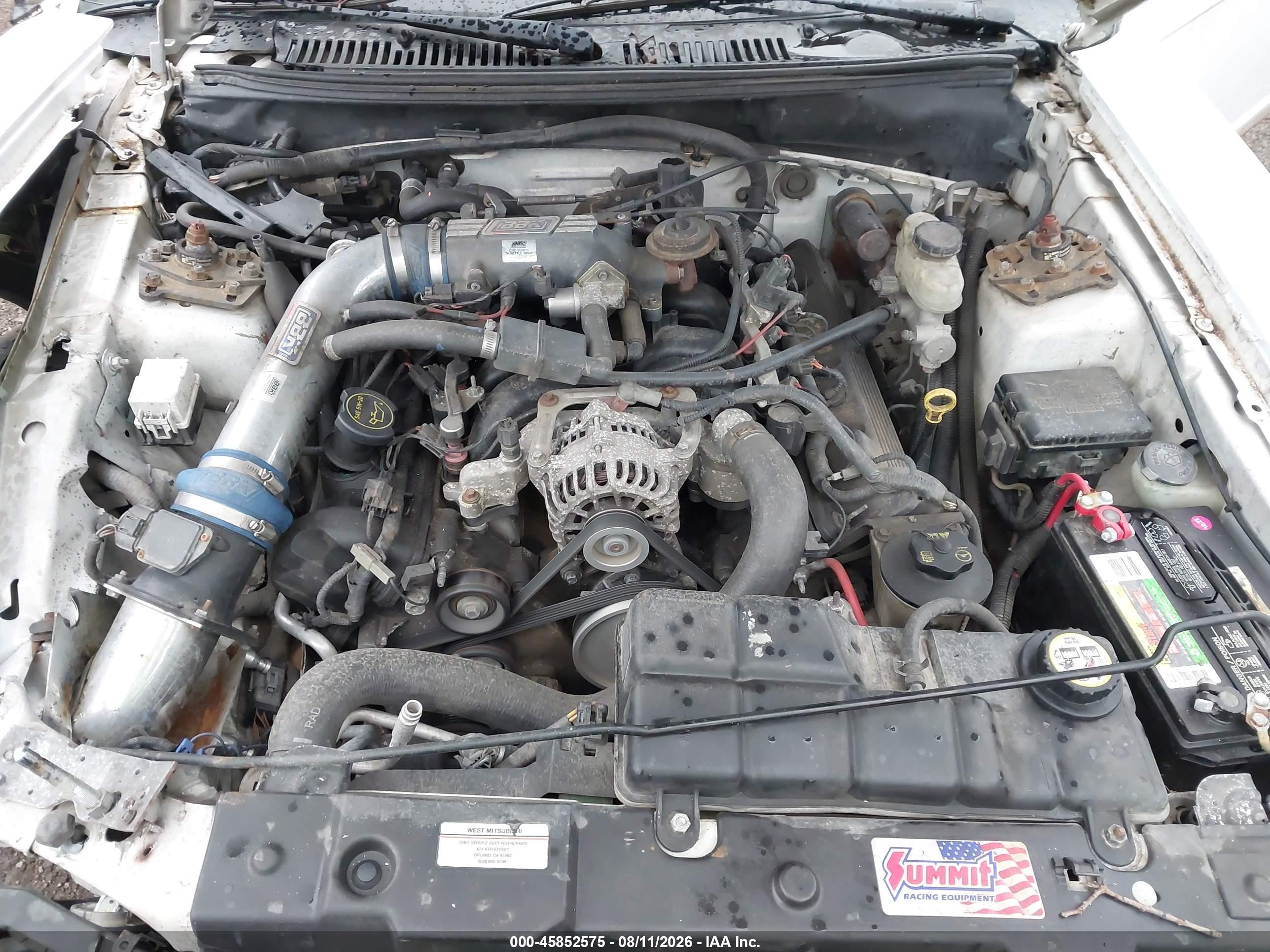 2004 Ford Mustang Gt White vin: 1FAFP42X04F224806