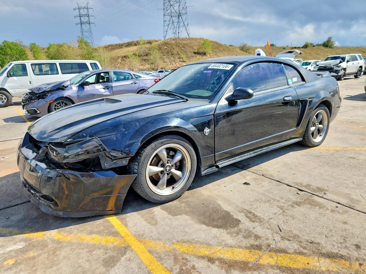 1999 Ford Mustang Gt Black vin: 1FAFP42X0XF234899