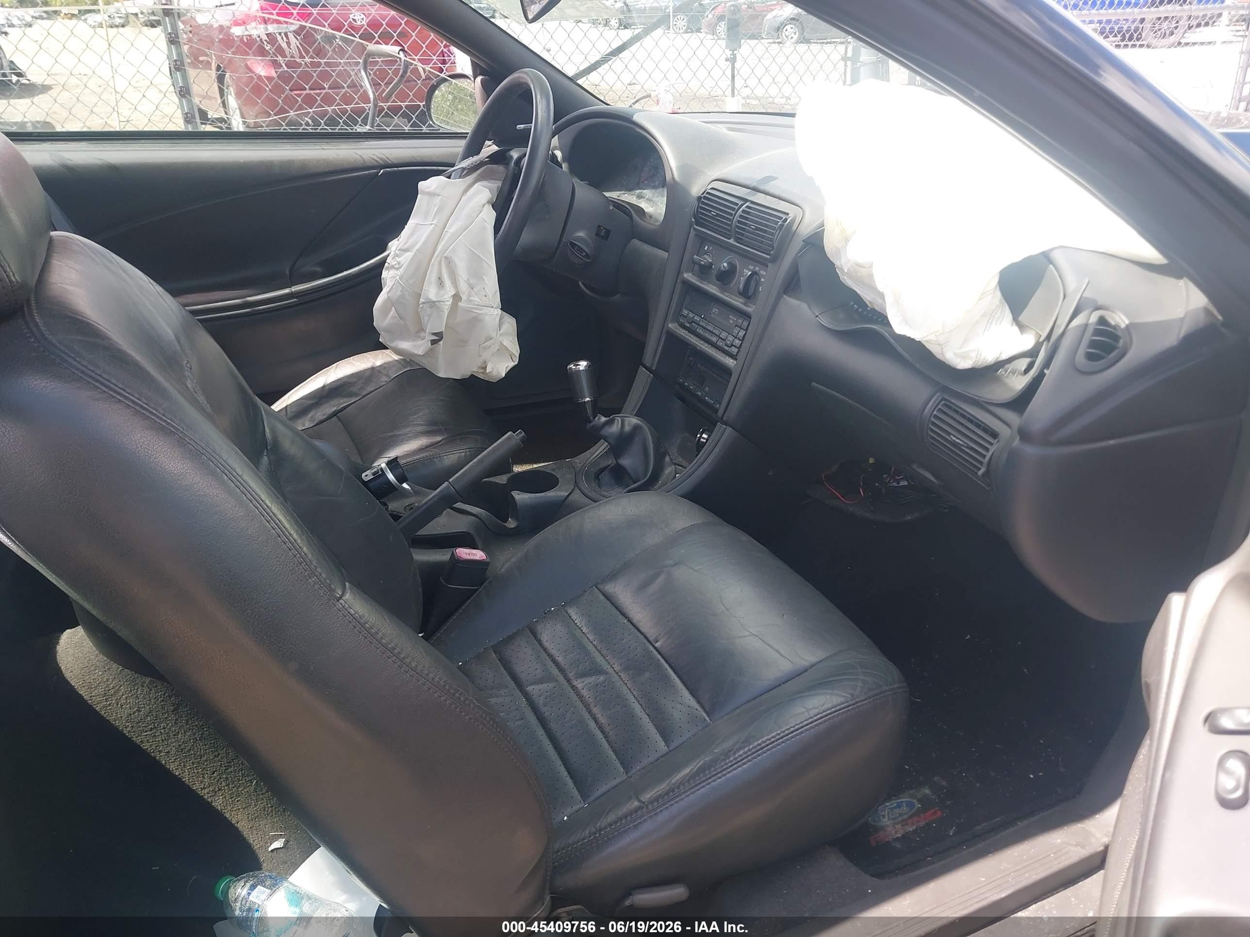 2000 Ford Mustang Gt Black vin: 1FAFP42X0YF220924