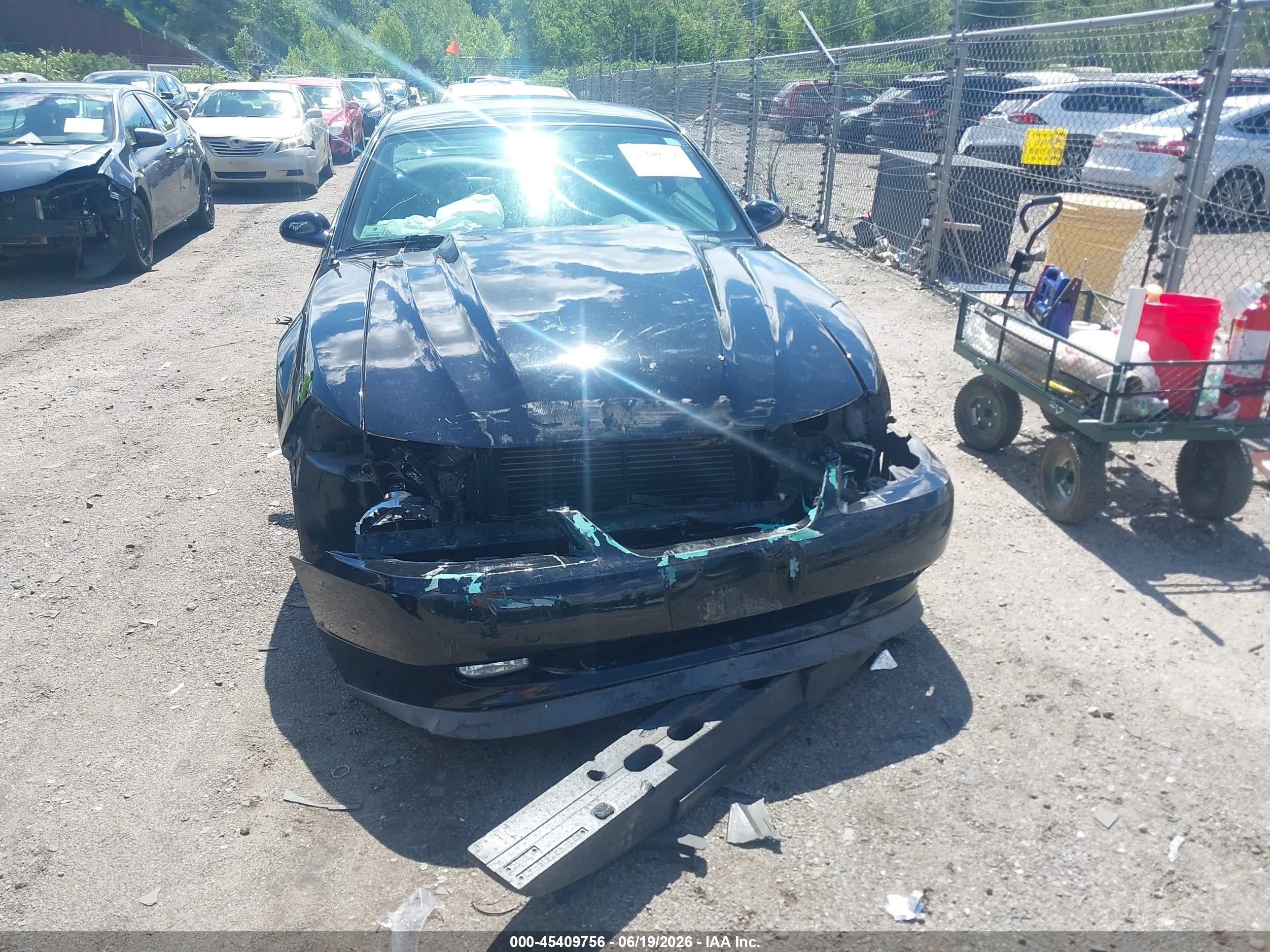 2000 Ford Mustang Gt Black vin: 1FAFP42X0YF220924
