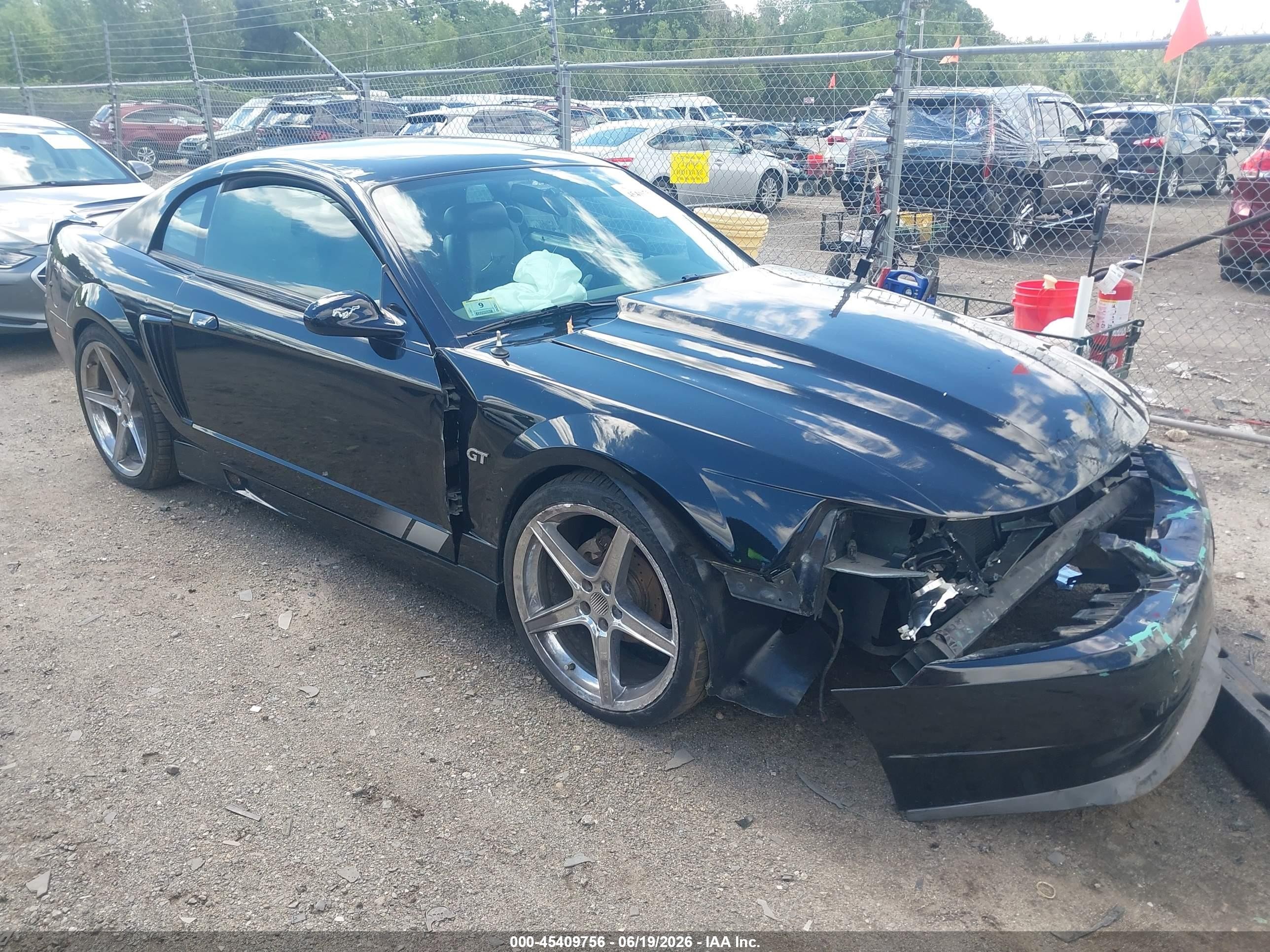 2000 Ford Mustang Gt Black vin: 1FAFP42X0YF220924