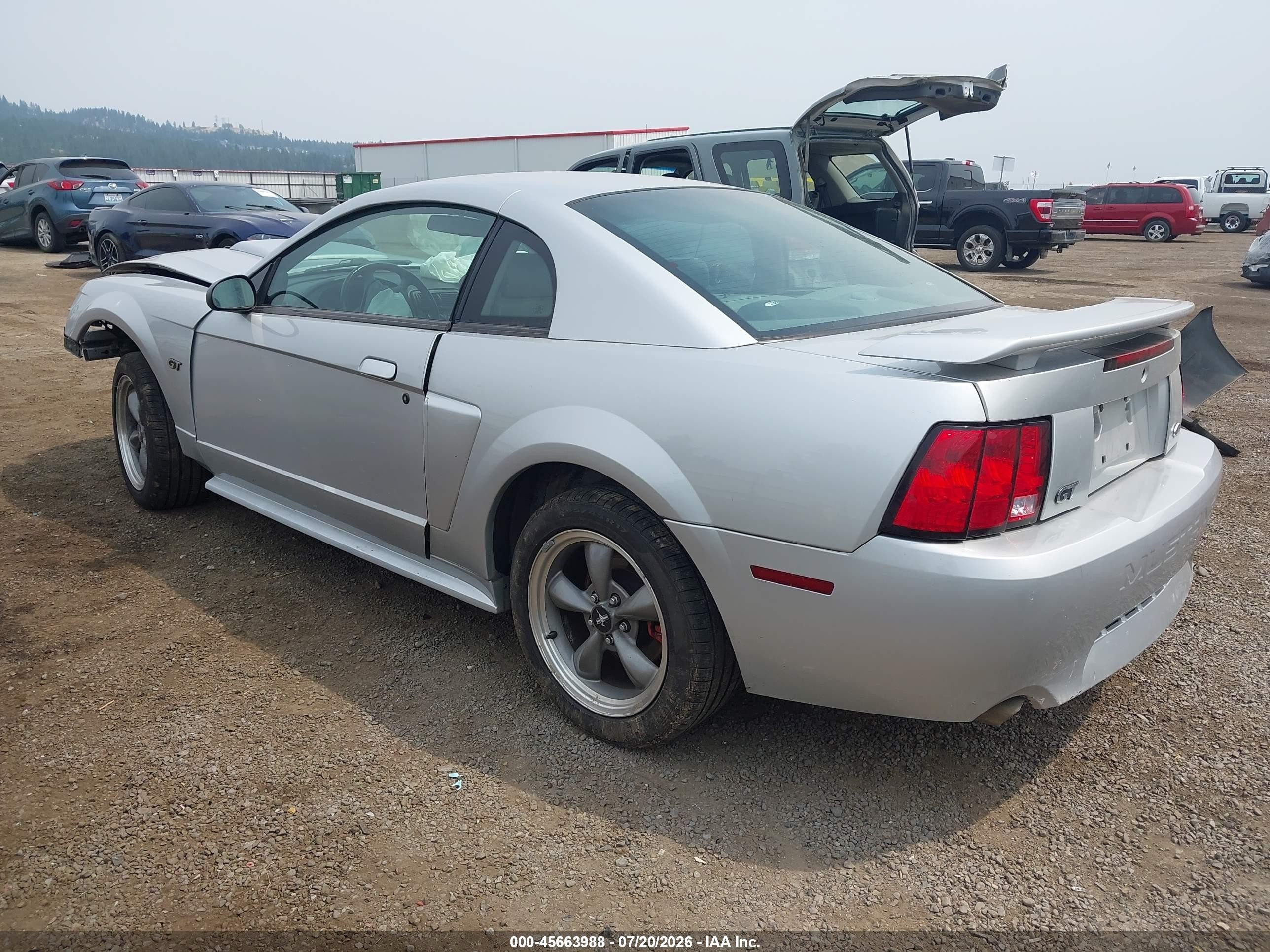 2001 Ford Mustang Gt Серебряный vin: 1FAFP42X11F159900
