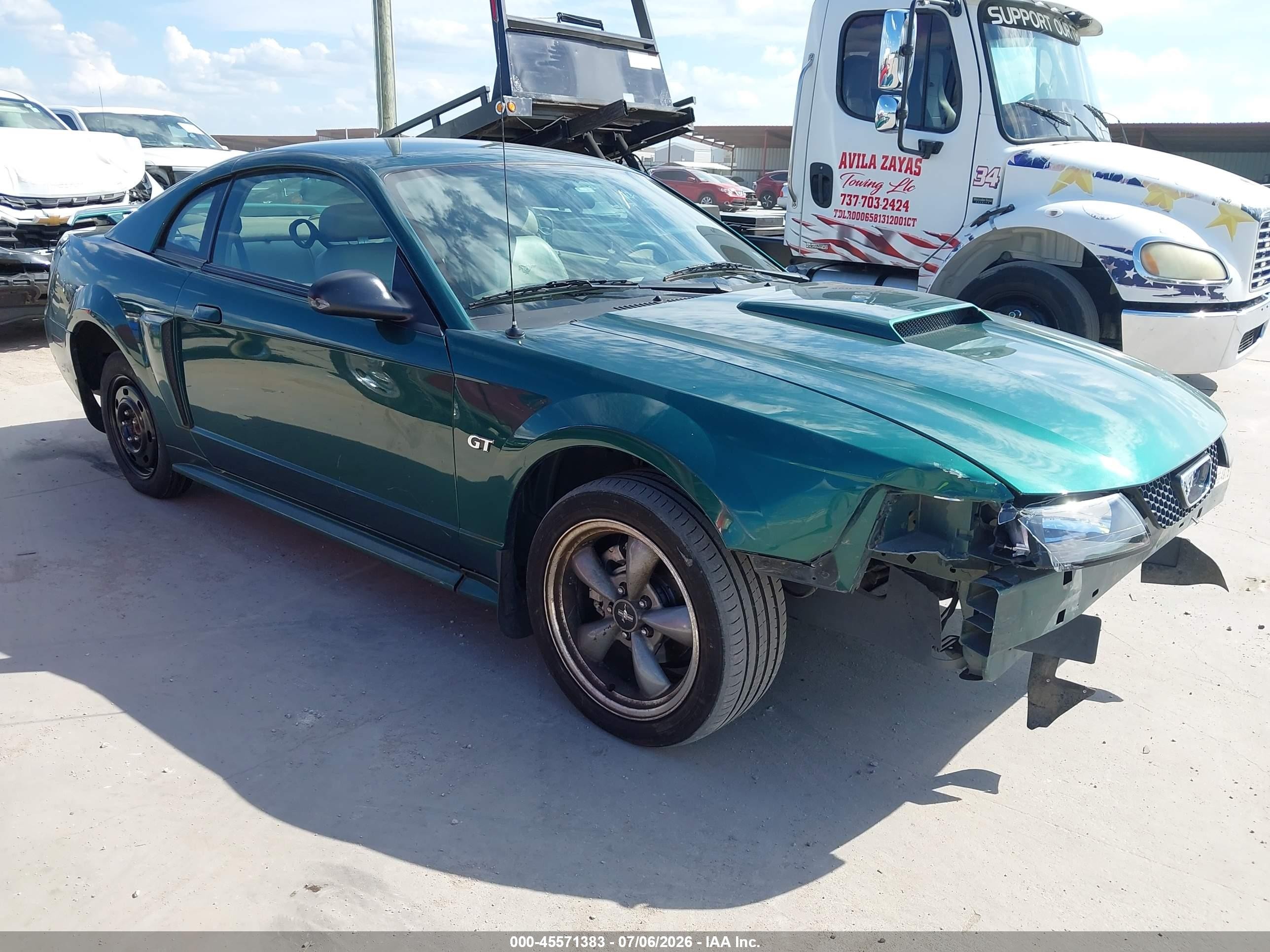 2002 Ford Mustang Gt Deluxe/gt Premium Green vin: 1FAFP42X12F161969