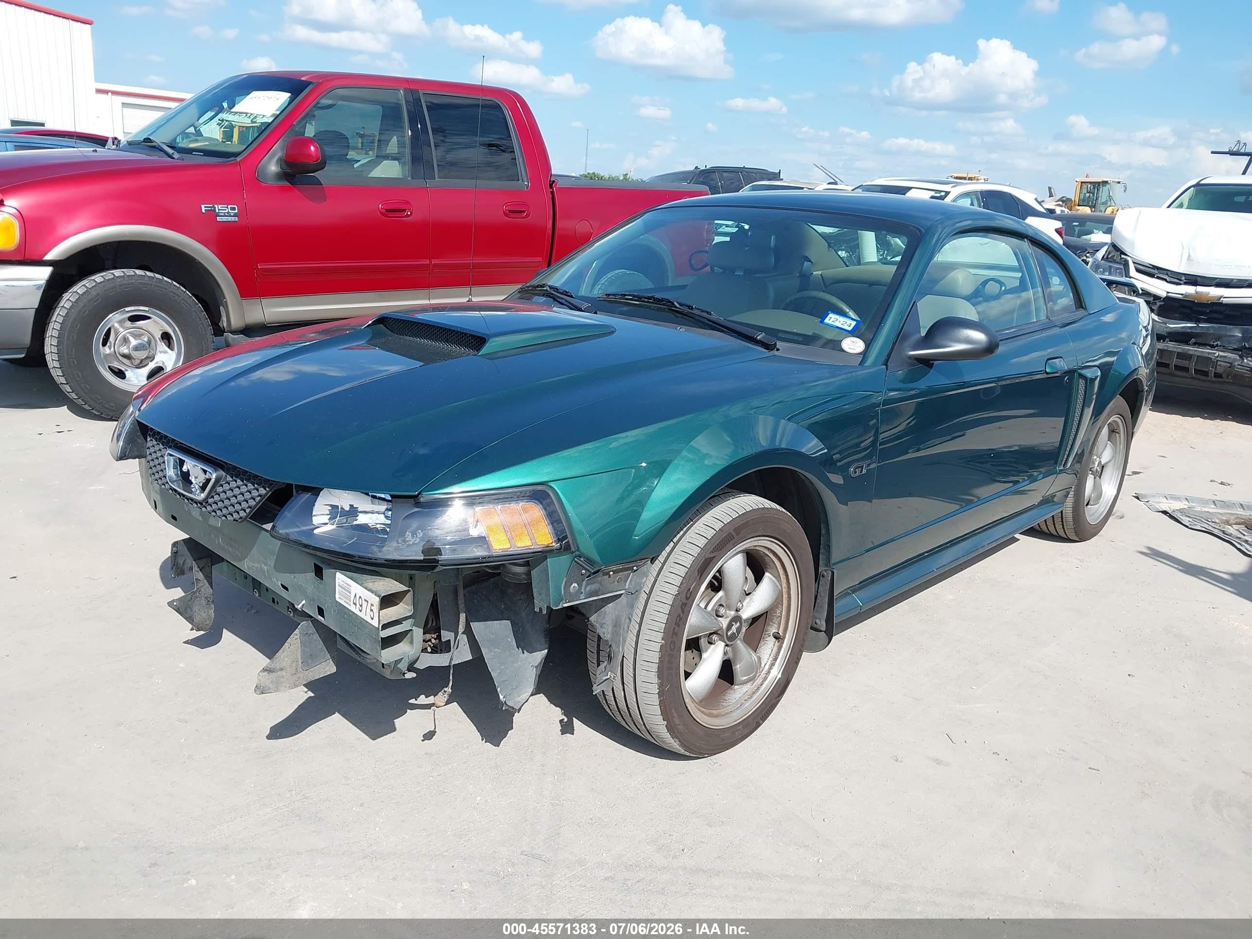 2002 Ford Mustang Gt Deluxe/gt Premium Green vin: 1FAFP42X12F161969