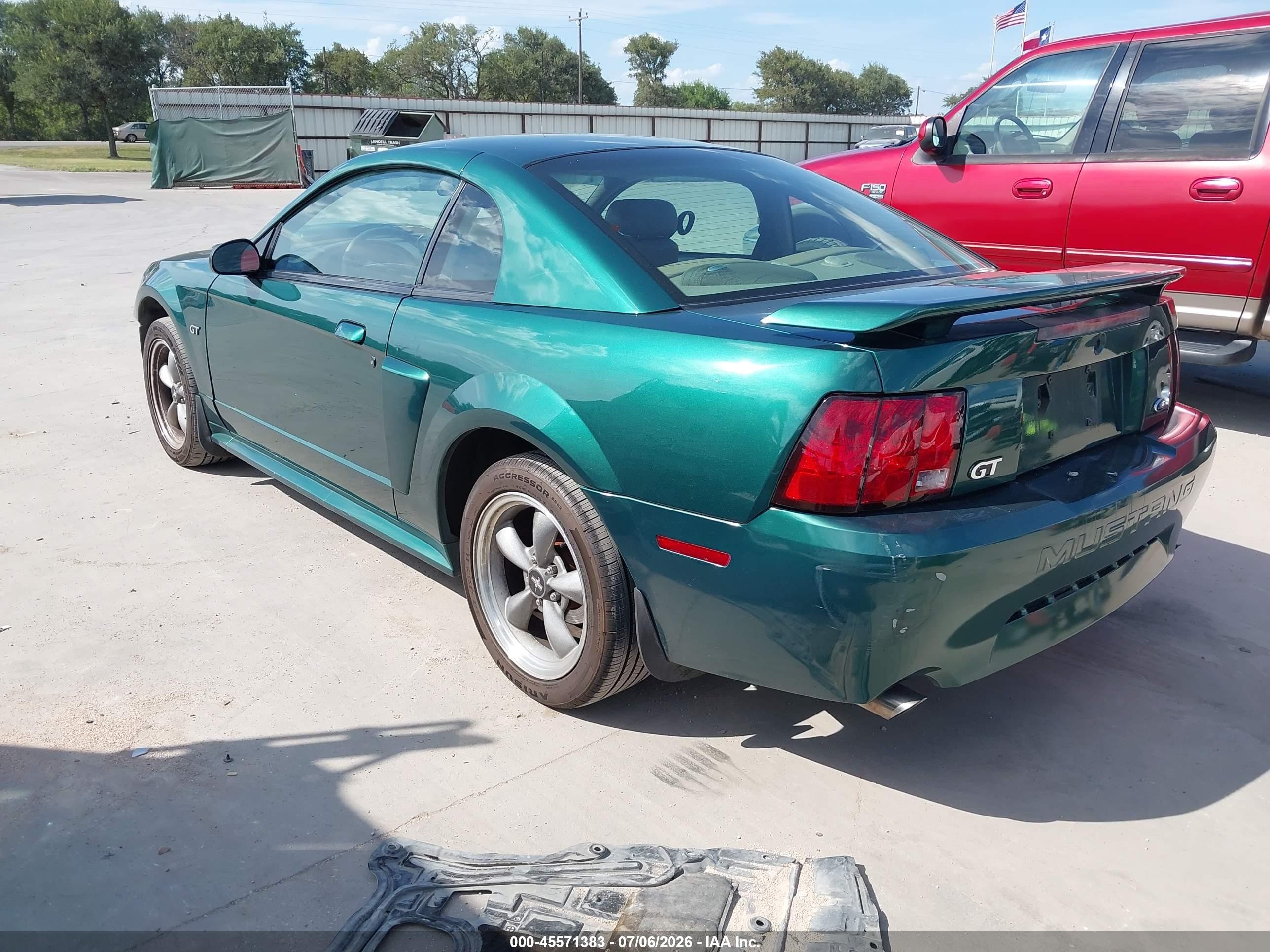 2002 Ford Mustang Gt Deluxe/gt Premium Green vin: 1FAFP42X12F161969