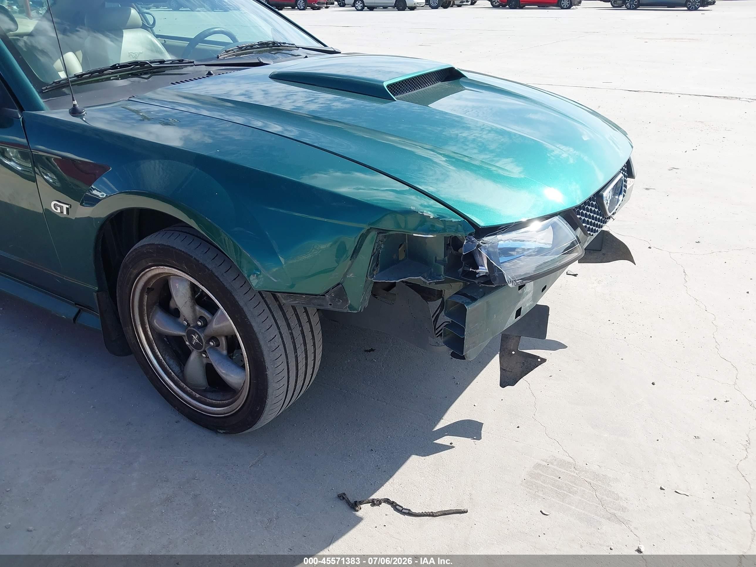 2002 Ford Mustang Gt Deluxe/gt Premium Green vin: 1FAFP42X12F161969