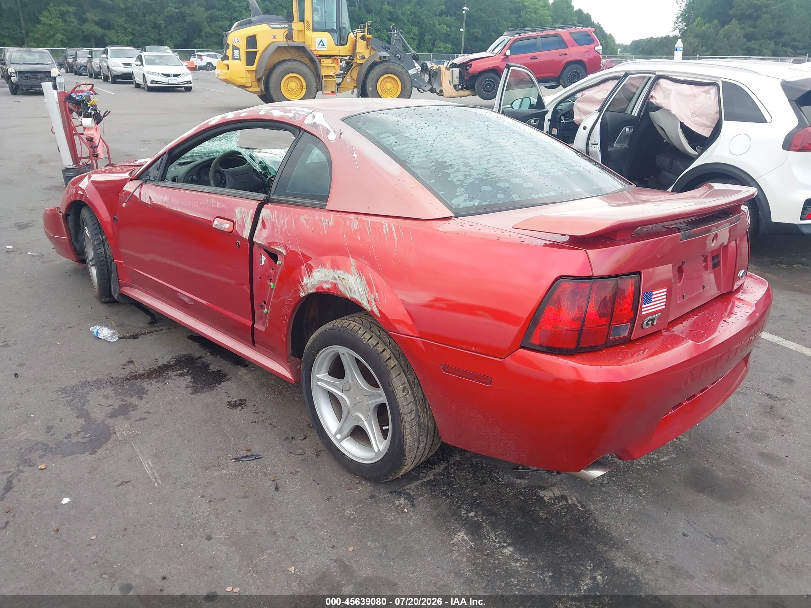 2002 Ford Mustang Gt Deluxe/gt Premium Red vin: 1FAFP42X12F185723