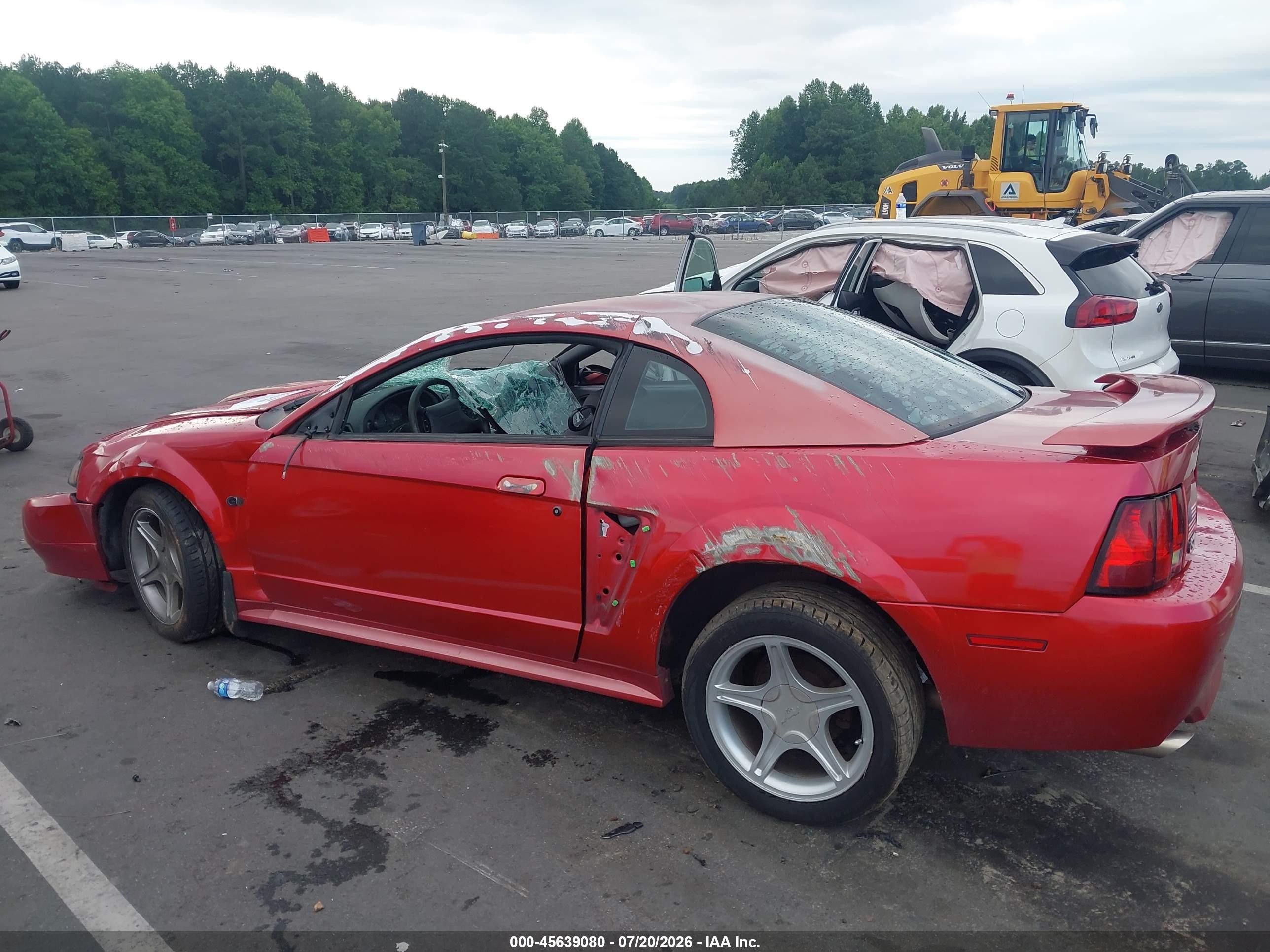 2002 Ford Mustang Gt Deluxe/gt Premium Red vin: 1FAFP42X12F185723