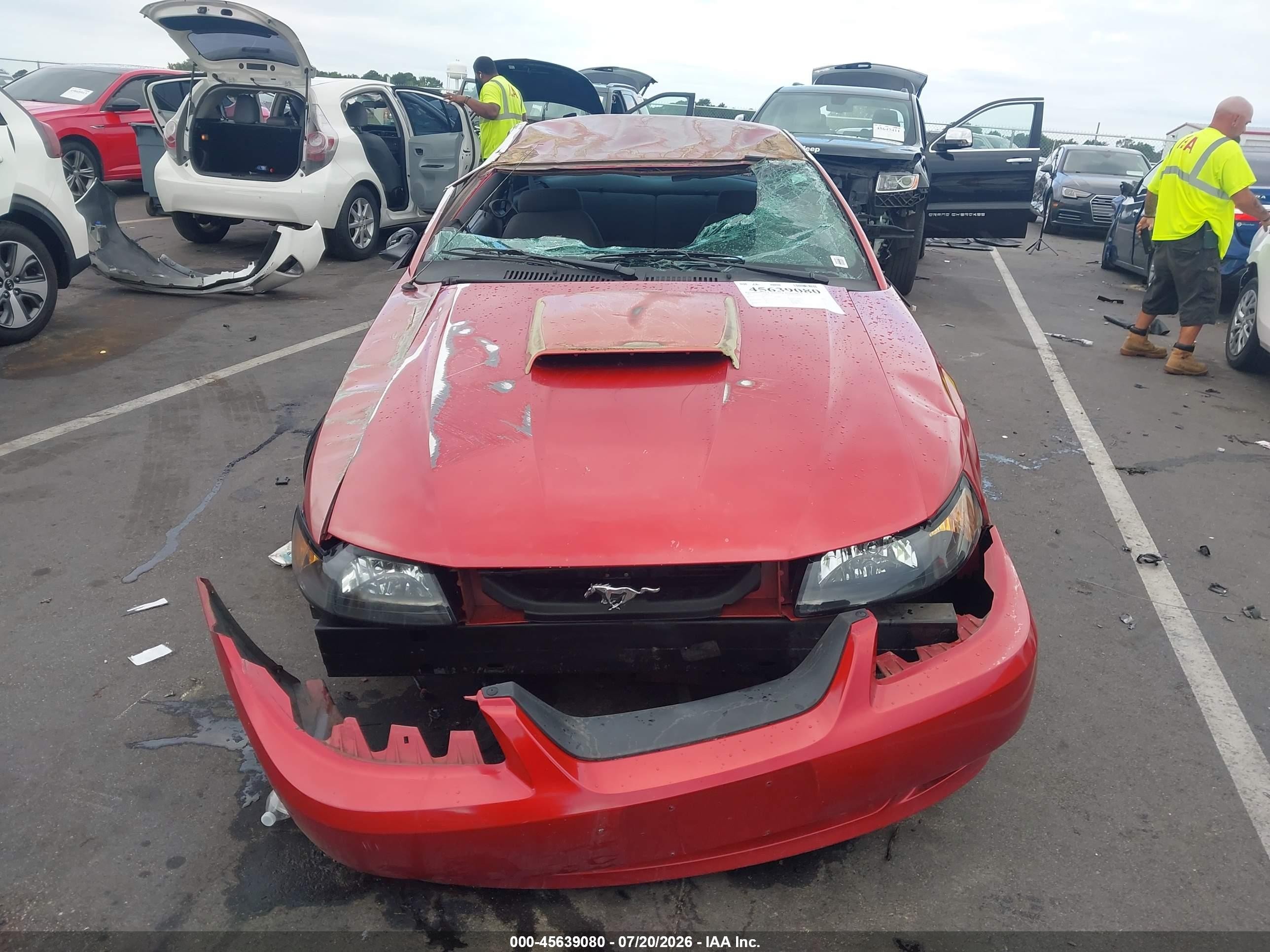 2002 Ford Mustang Gt Deluxe/gt Premium Red vin: 1FAFP42X12F185723