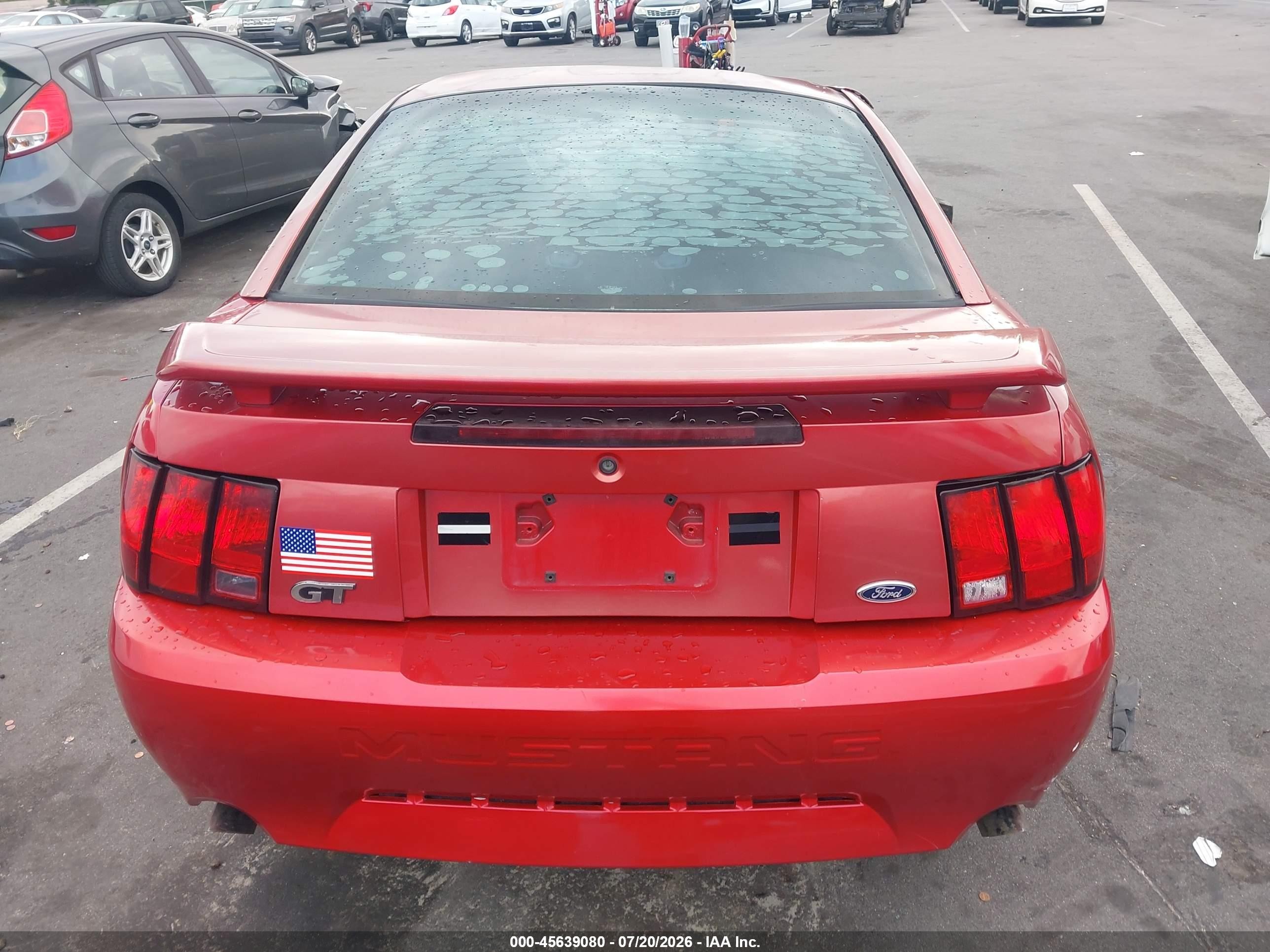 2002 Ford Mustang Gt Deluxe/gt Premium Red vin: 1FAFP42X12F185723