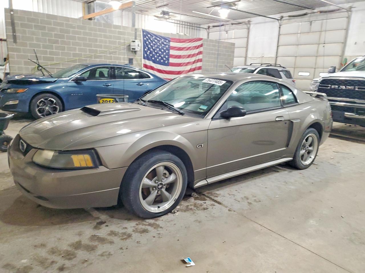 2002 Ford Mustang Gt Серый vin: 1FAFP42X12F189450