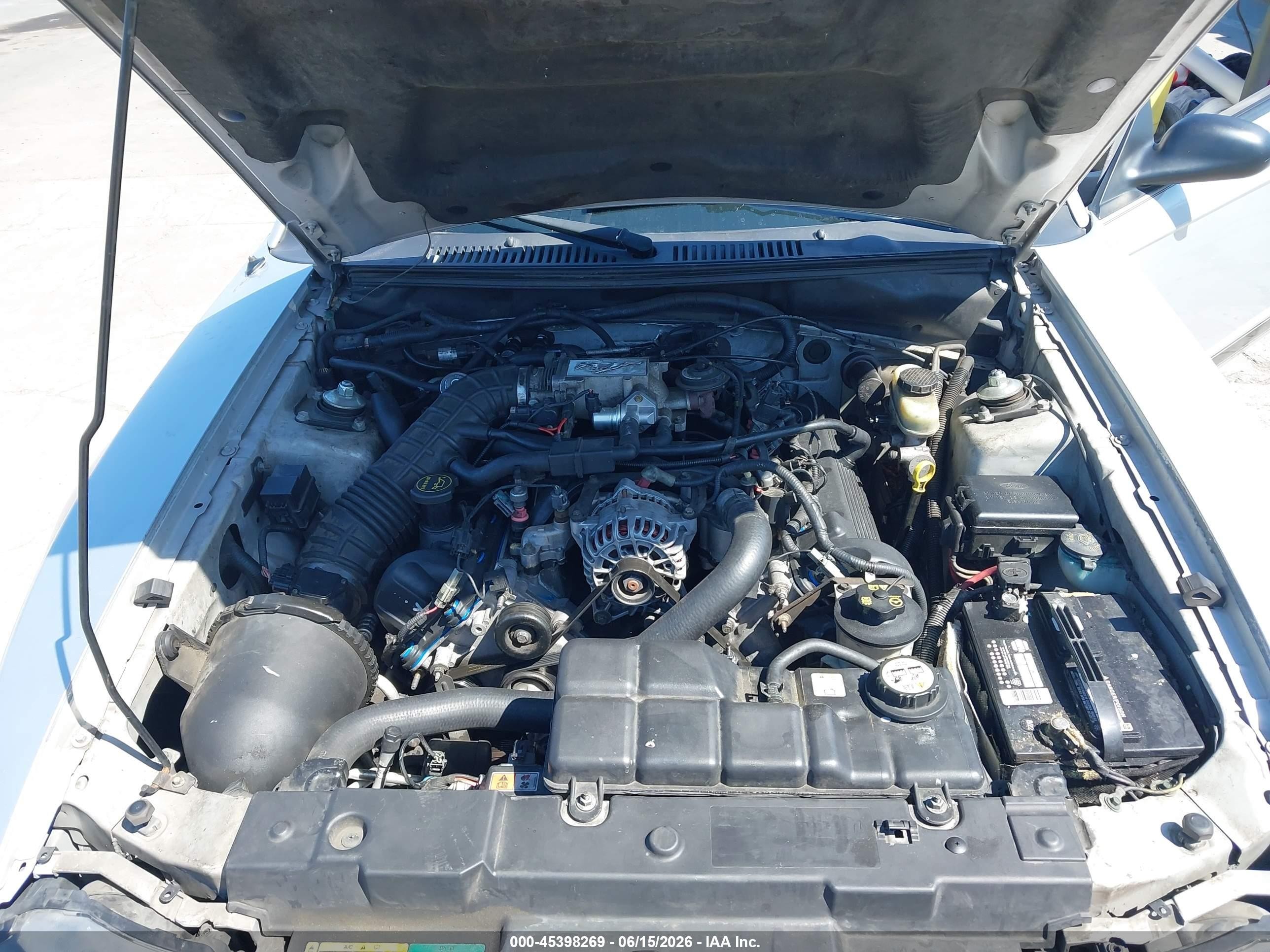 2003 Ford Mustang Gt Silver vin: 1FAFP42X13F339848