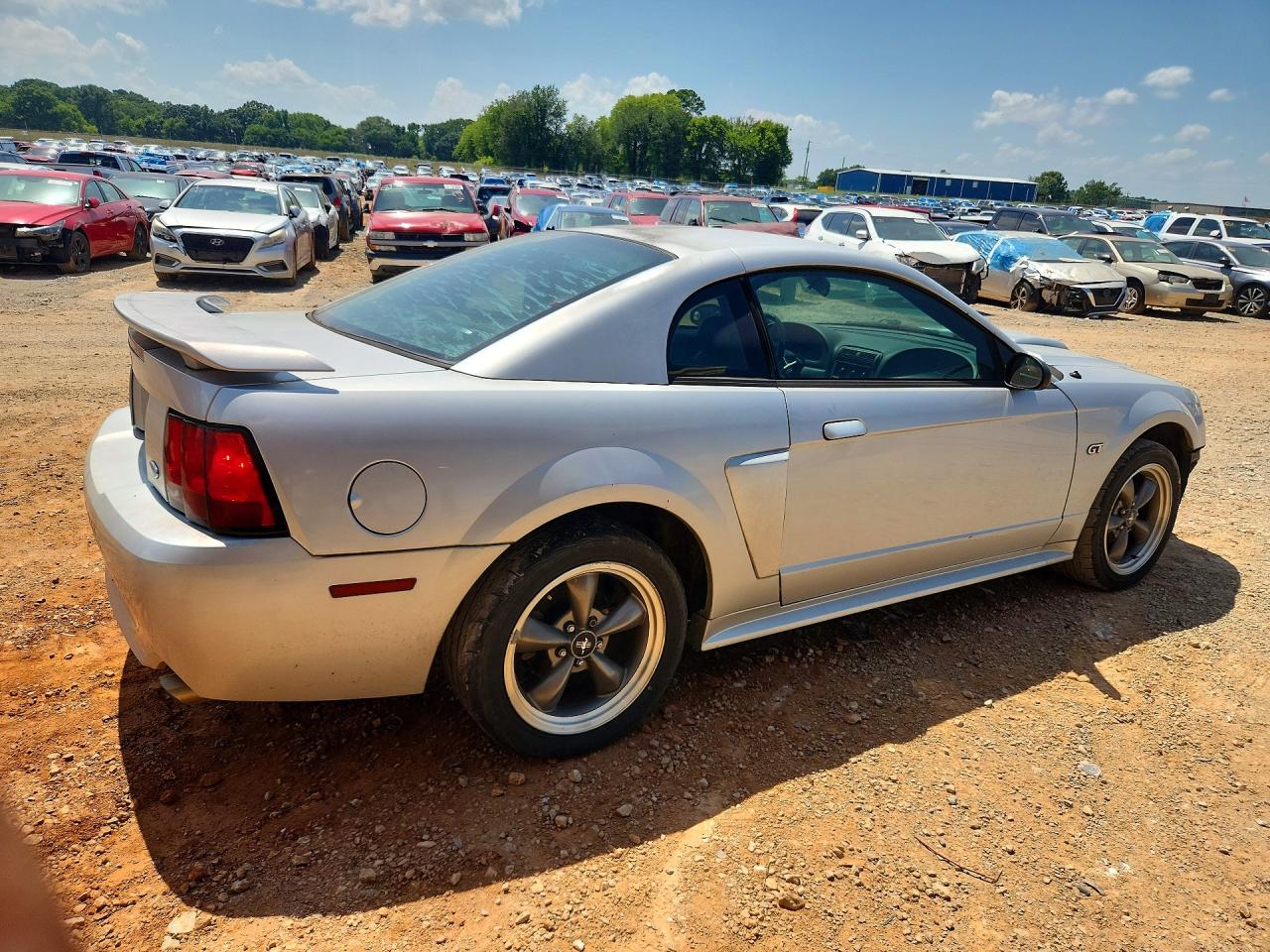 2003 Ford Mustang Gt Silver vin: 1FAFP42X13F352311