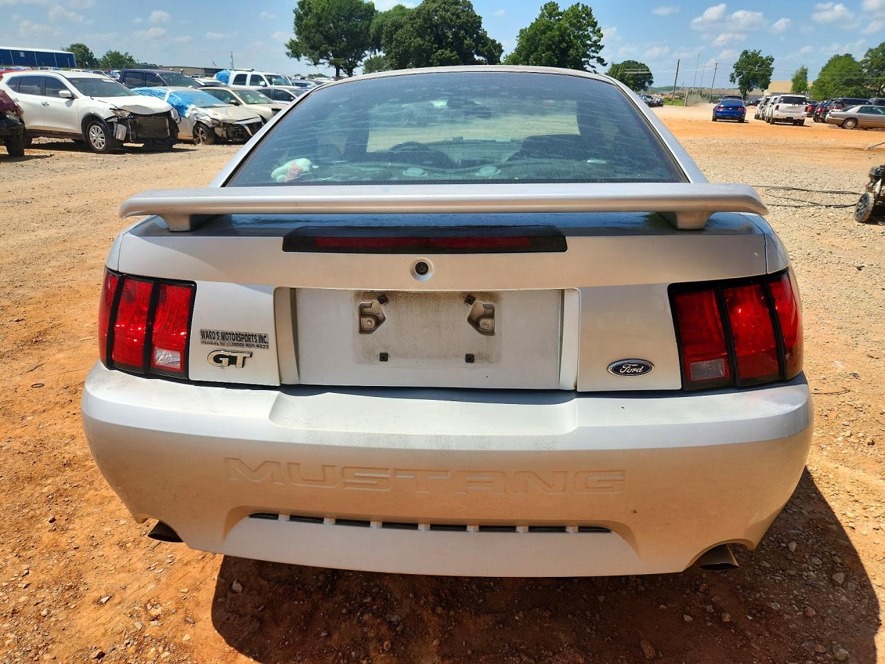 2003 Ford Mustang Gt Silver vin: 1FAFP42X13F352311