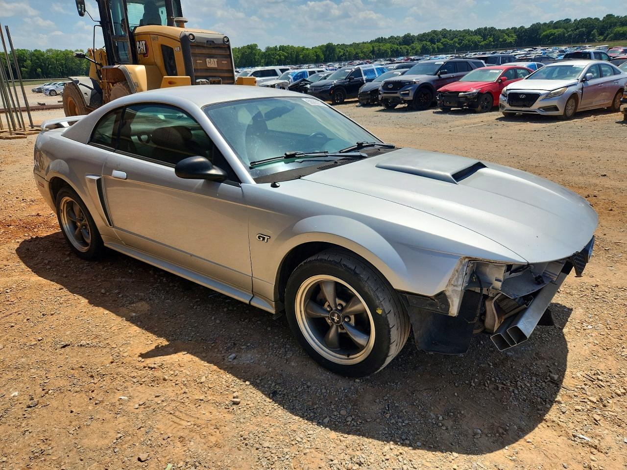 2003 Ford Mustang Gt Silver vin: 1FAFP42X13F352311