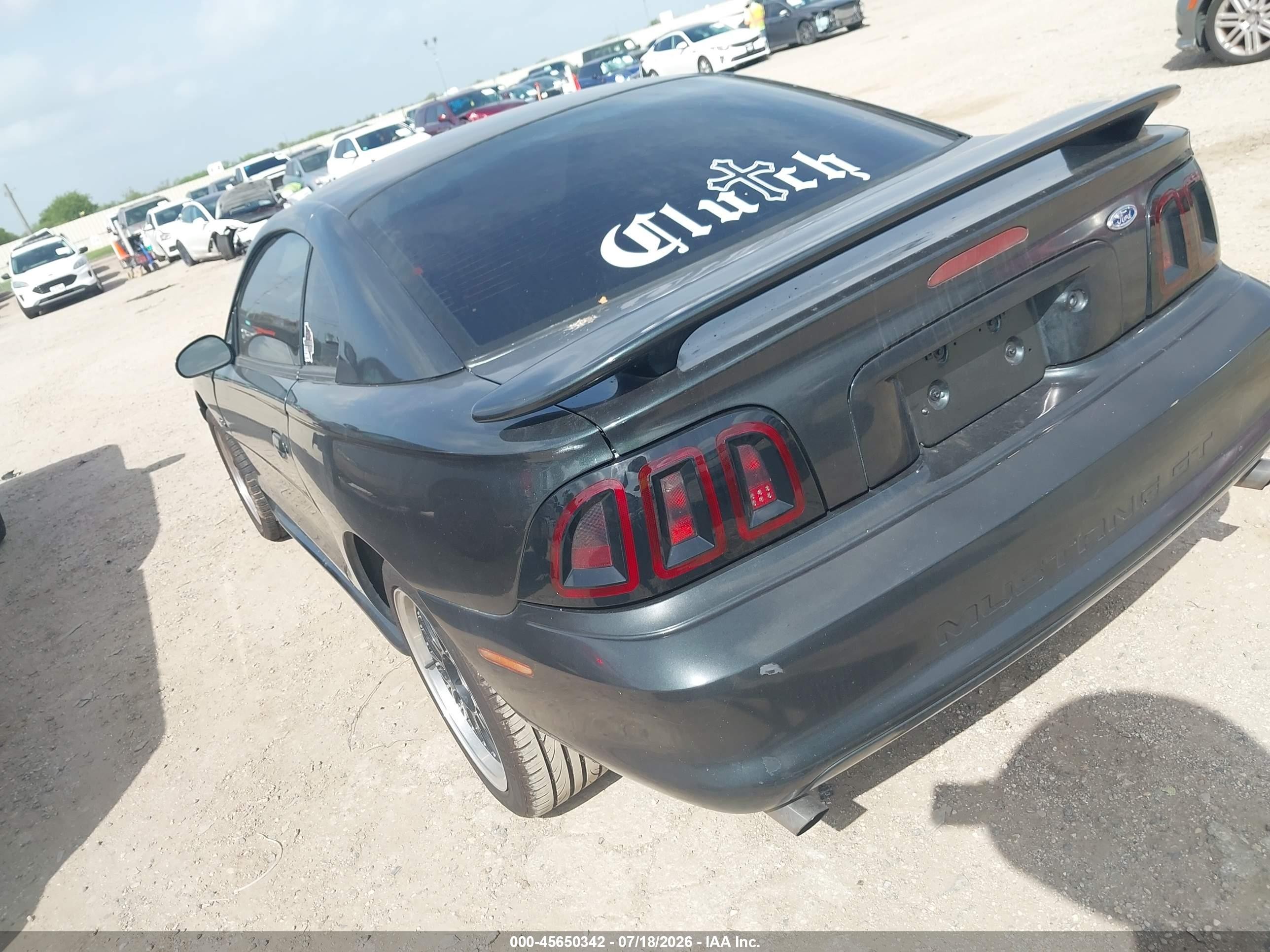 1998 Ford Mustang Gt Gray vin: 1FAFP42X1WF265710