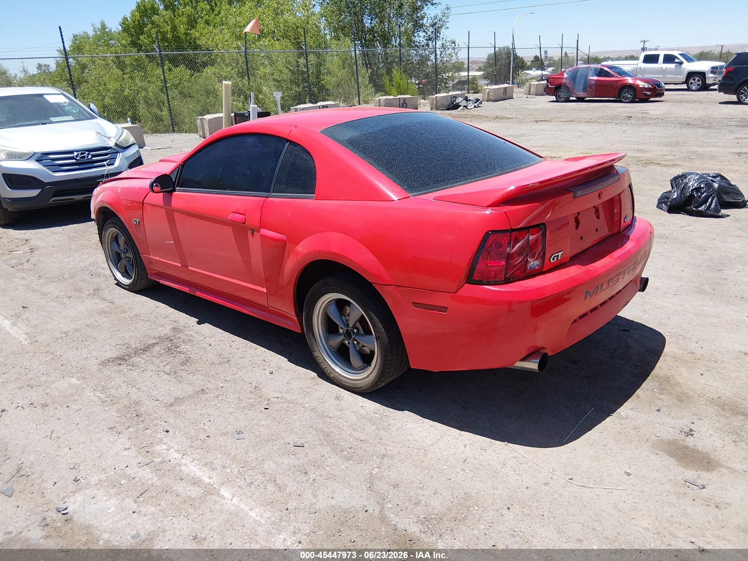 2000 Ford Mustang Gt Red vin: 1FAFP42X1YF289072