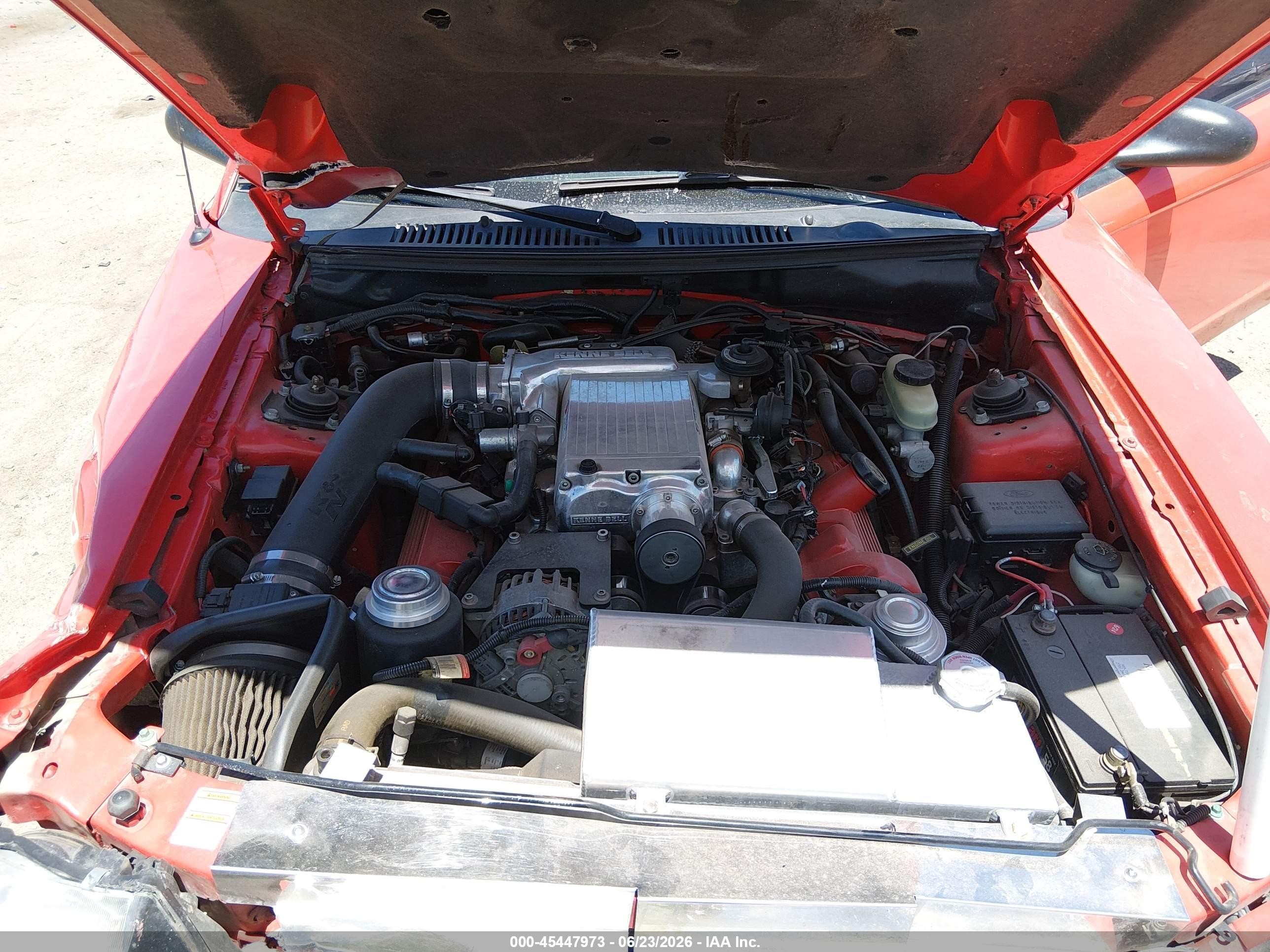 2000 Ford Mustang Gt Red vin: 1FAFP42X1YF289072