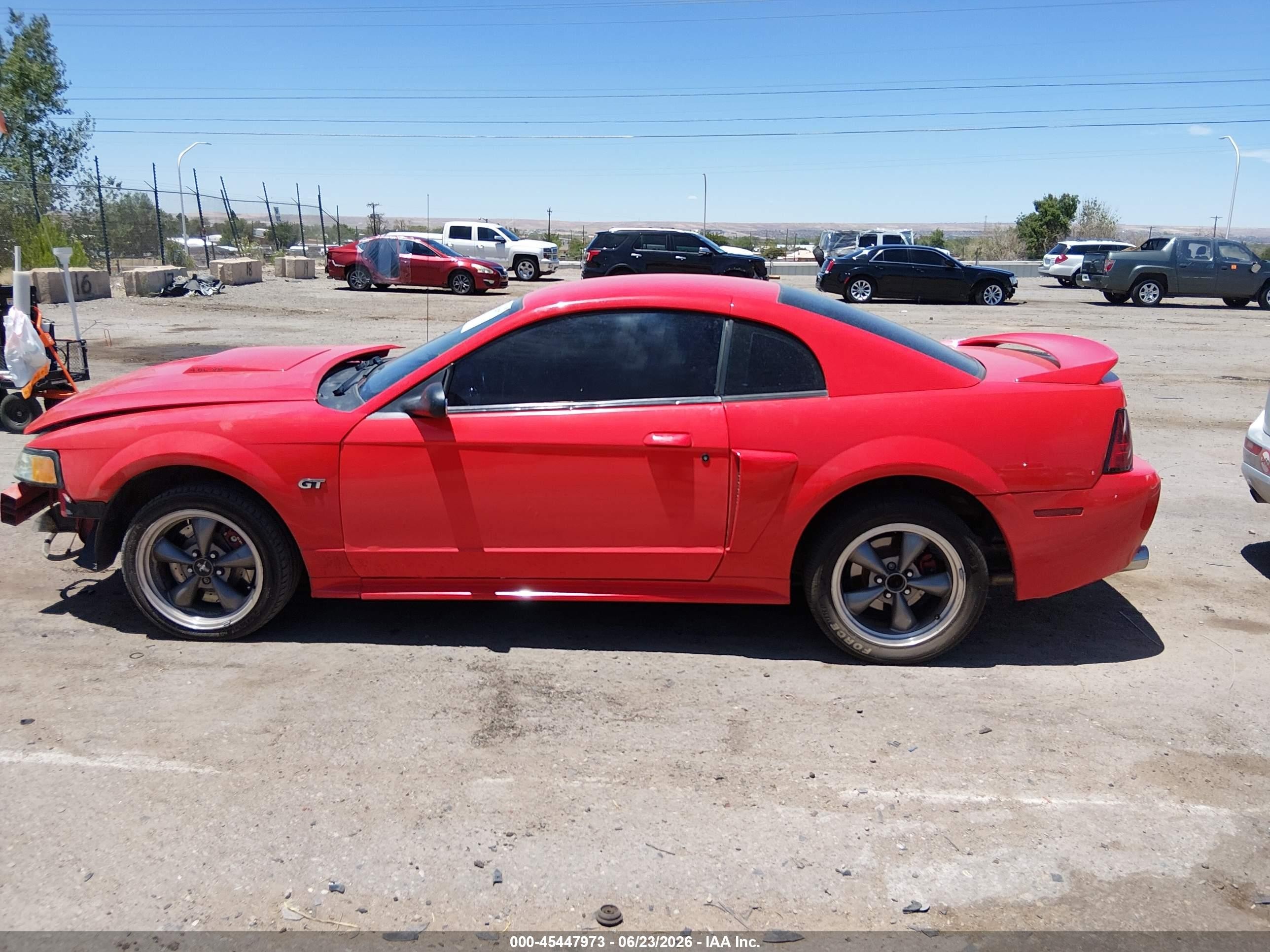 2000 Ford Mustang Gt Red vin: 1FAFP42X1YF289072