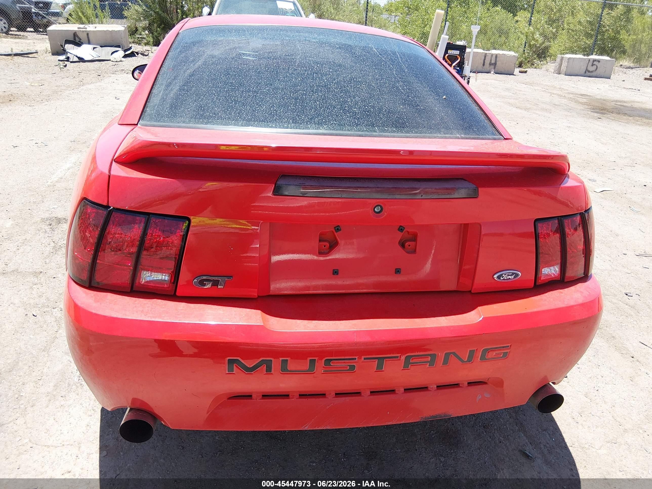 2000 Ford Mustang Gt Red vin: 1FAFP42X1YF289072